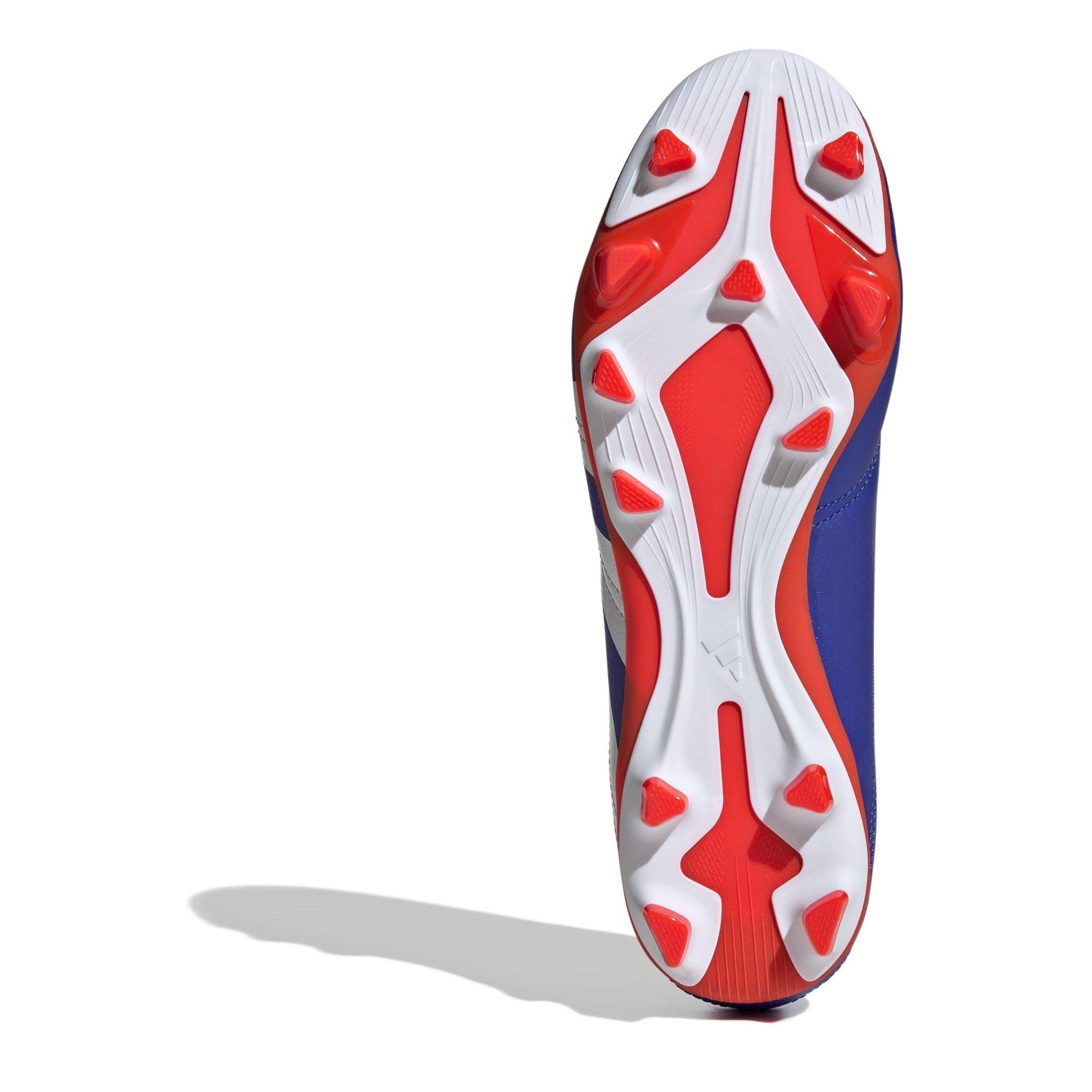 Blue/Wht/Red - adidas - Predator 24 Club Flexible Ground Football Boots - 6