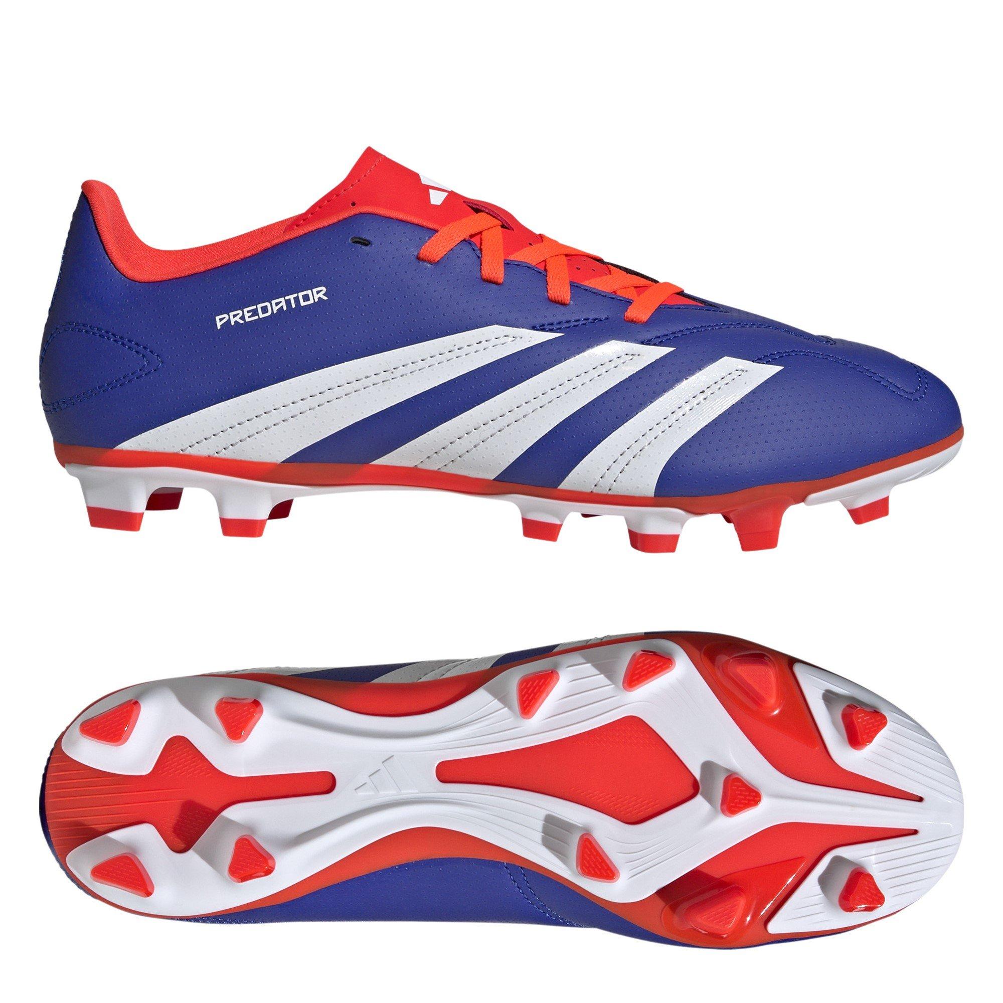 Blue/Wht/Red - adidas - Predator 24 Club Flexible Ground Football Boots - 9