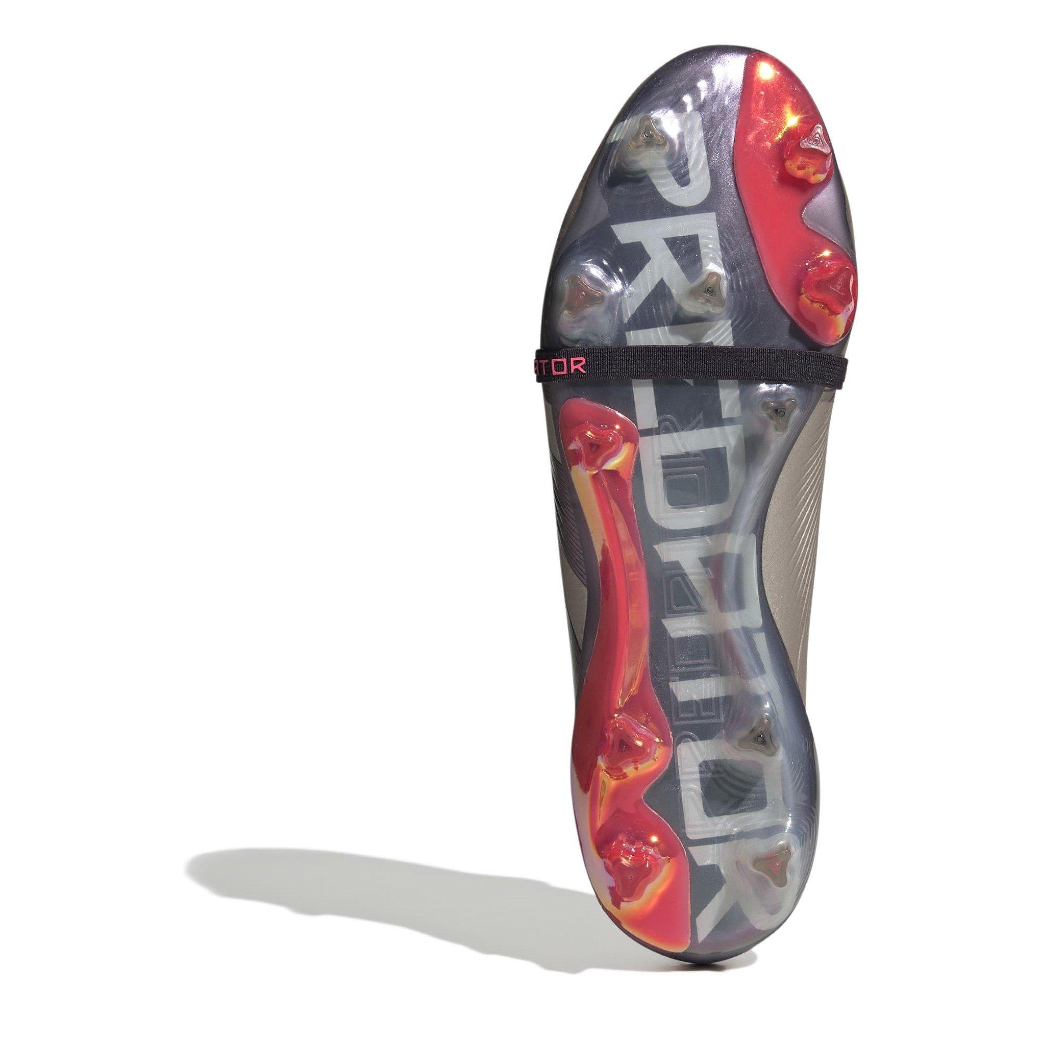 Argento/Nero - adidas - Predator Elite Foldover Tongue Firm Ground Football Boots - 6