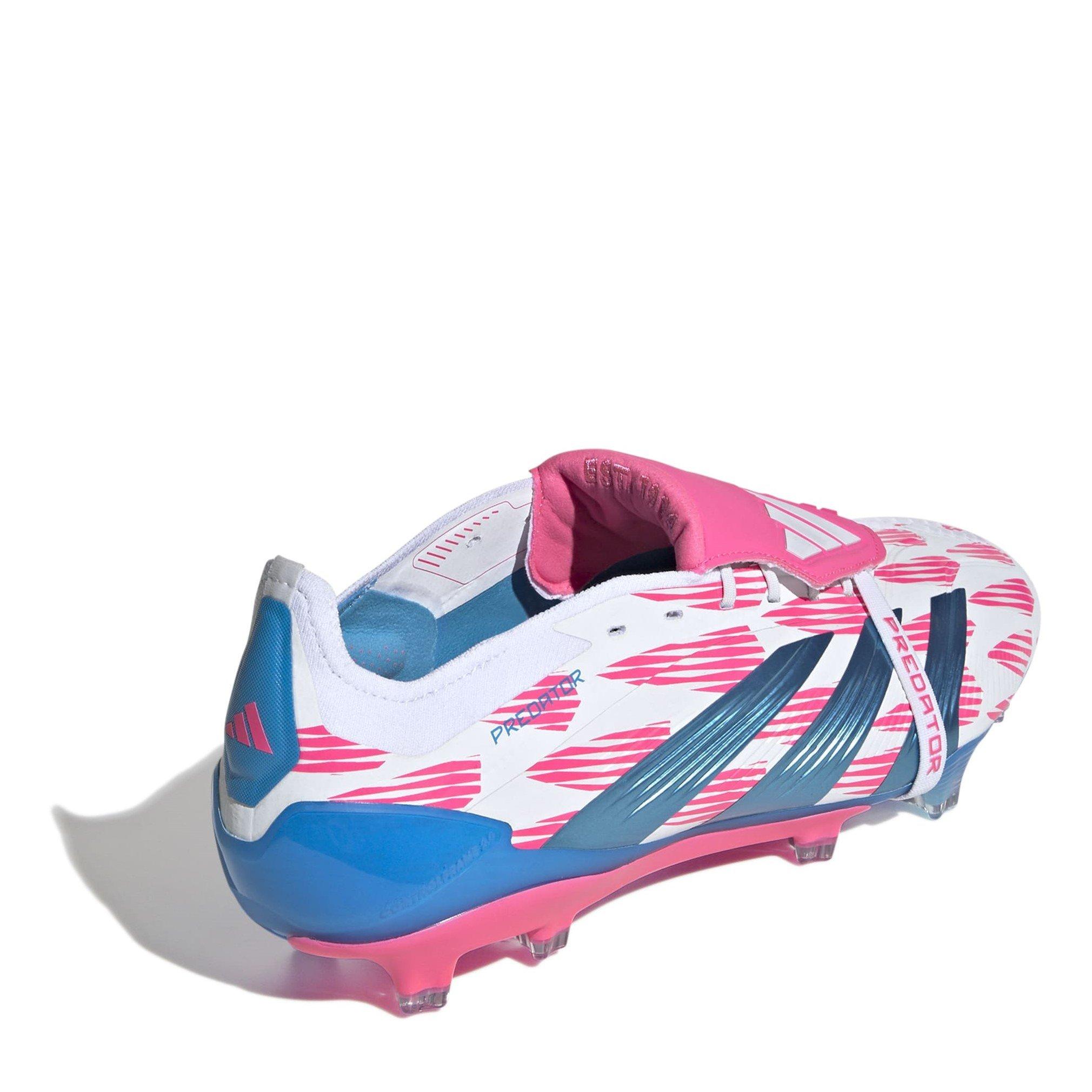 White/Pink - adidas - Predator Elite Foldover Tongue Firm Ground Football Boots - 4