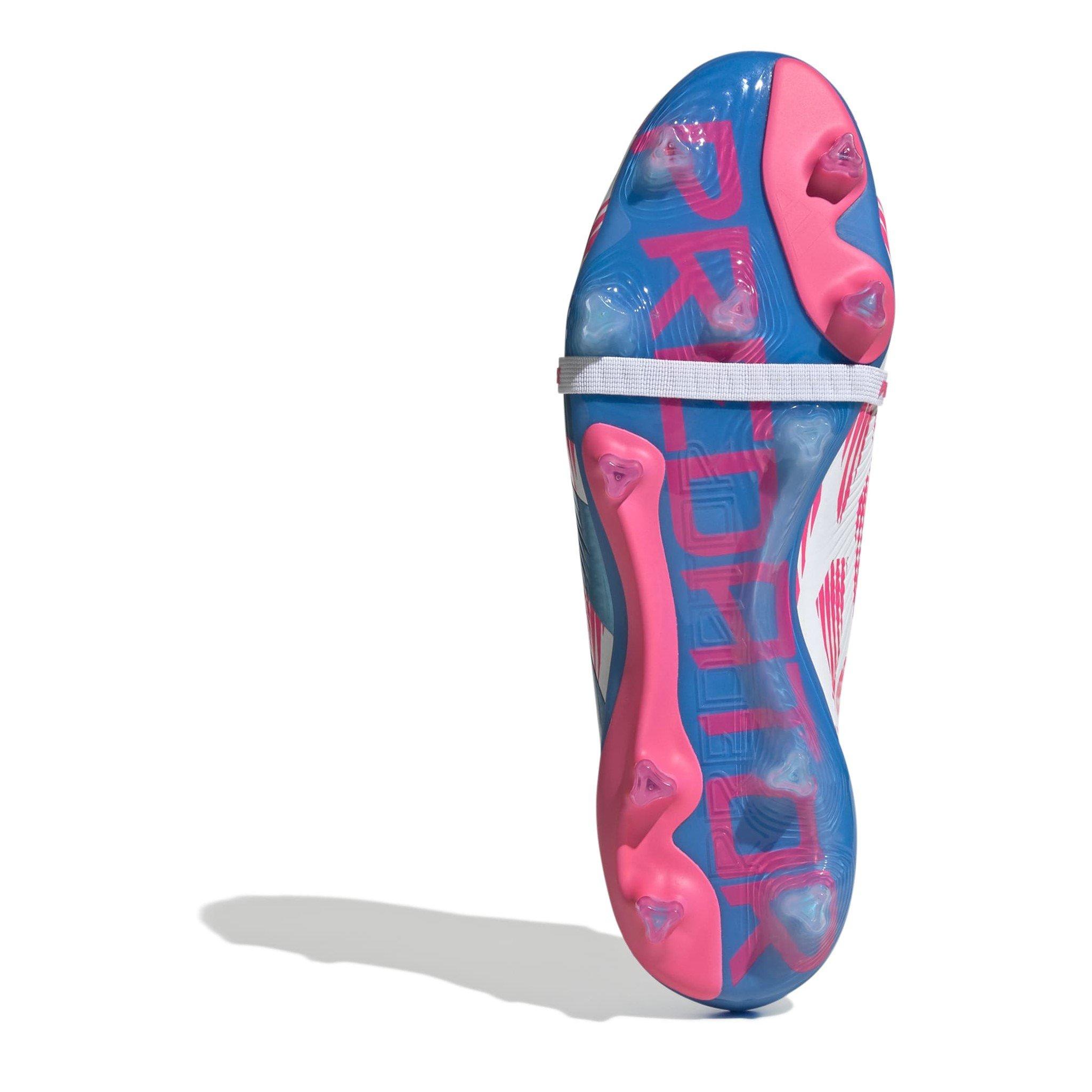 White/Pink - adidas - Predator Elite Foldover Tongue Firm Ground Football Boots - 6