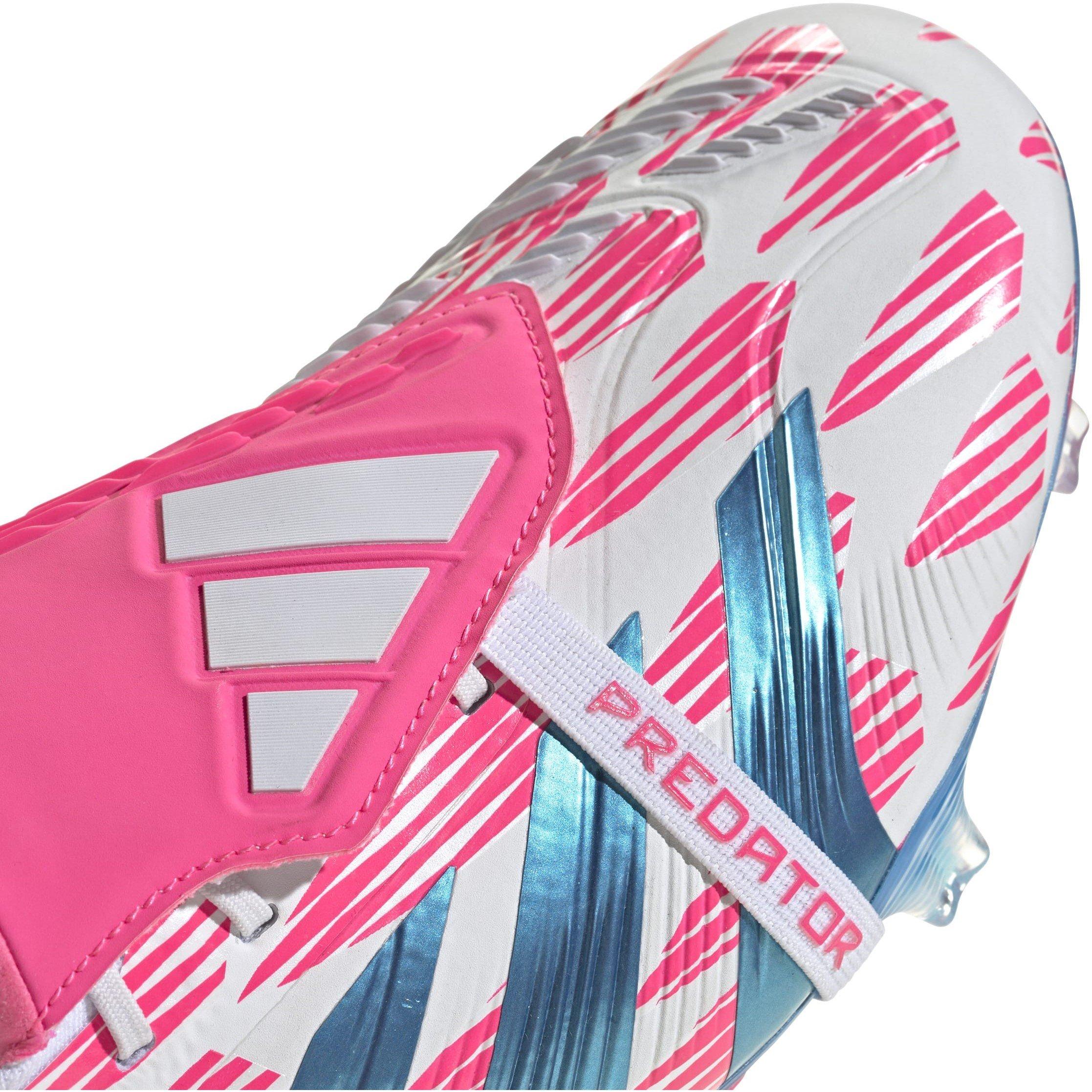 White/Pink - adidas - Predator Elite Foldover Tongue Firm Ground Football Boots - 8
