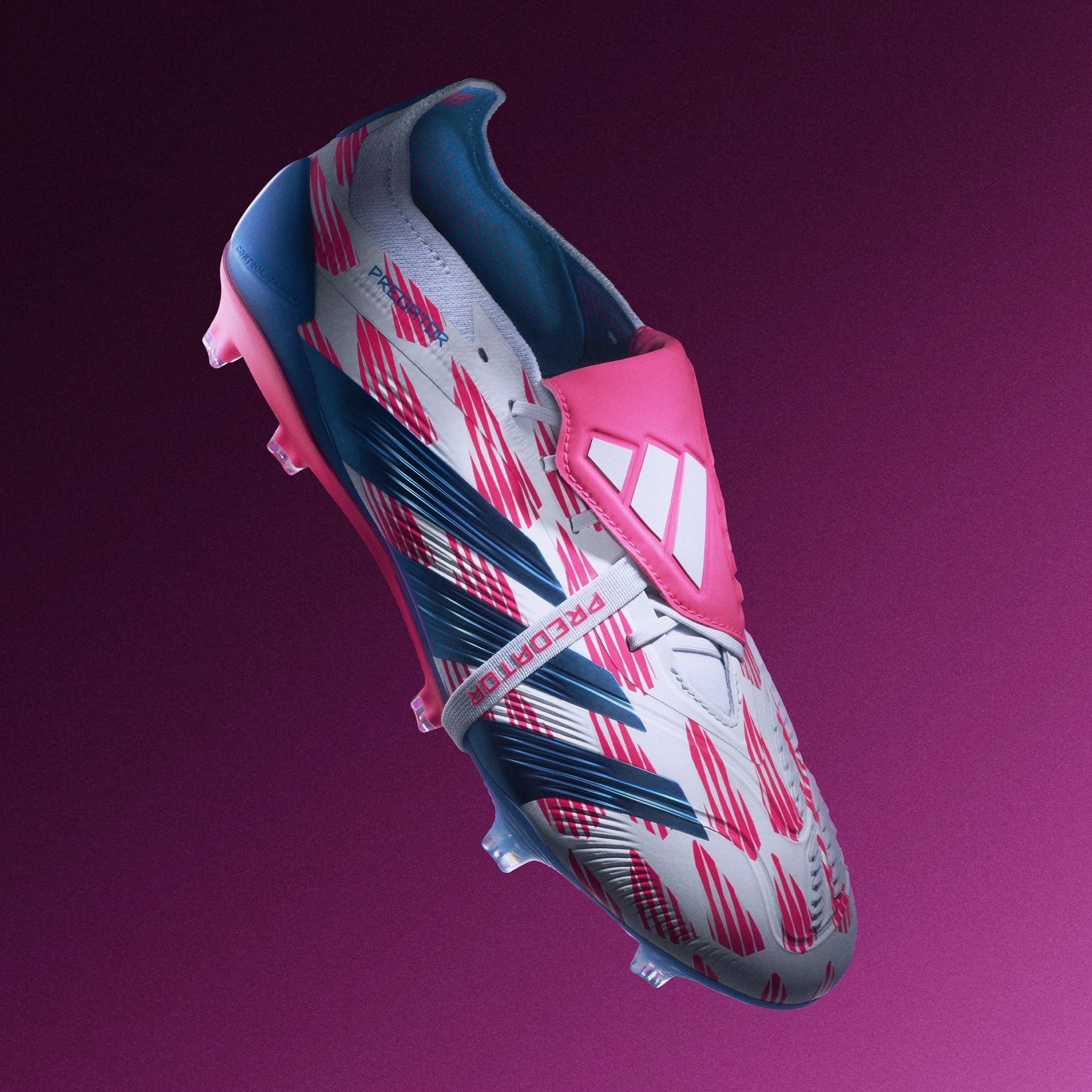 White/Pink - adidas - Predator Elite Foldover Tongue Firm Ground Football Boots - 9