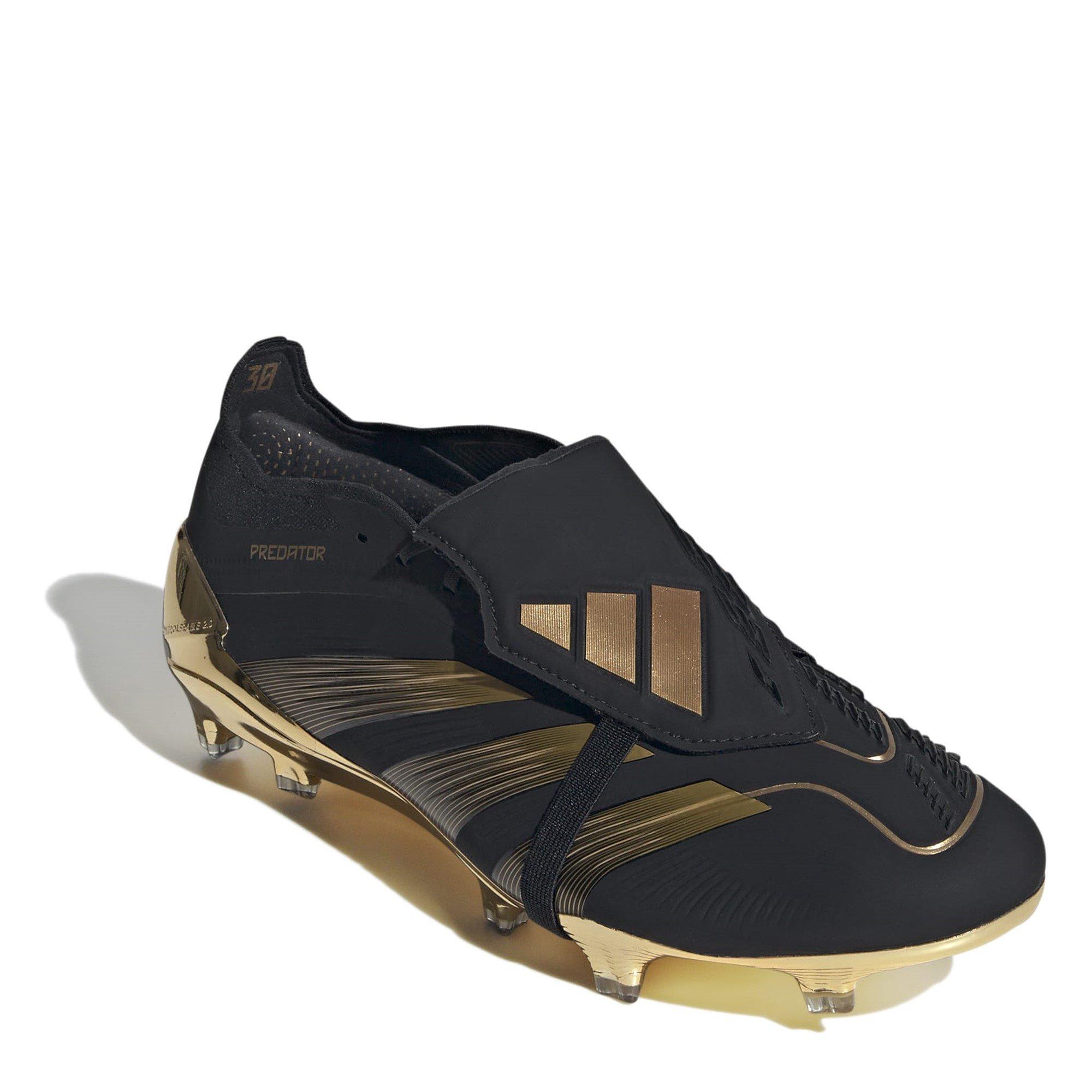 Noir/Or - adidas - Predator Elite Foldover Tongue Firm Ground Football Boots - 3