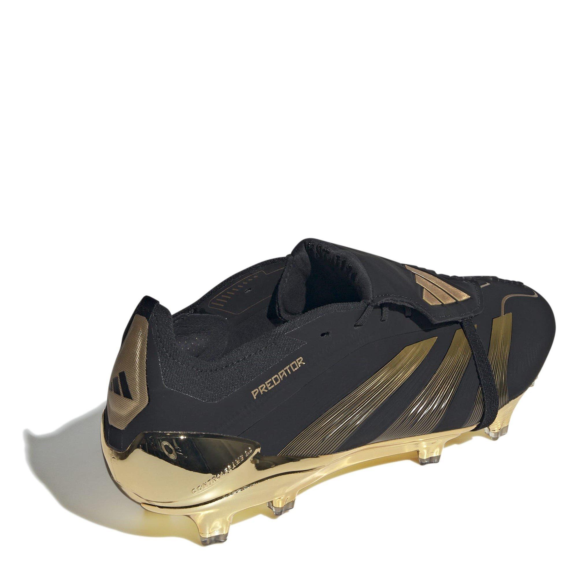 Noir/Or - adidas - Predator Elite Foldover Tongue Firm Ground Football Boots - 4