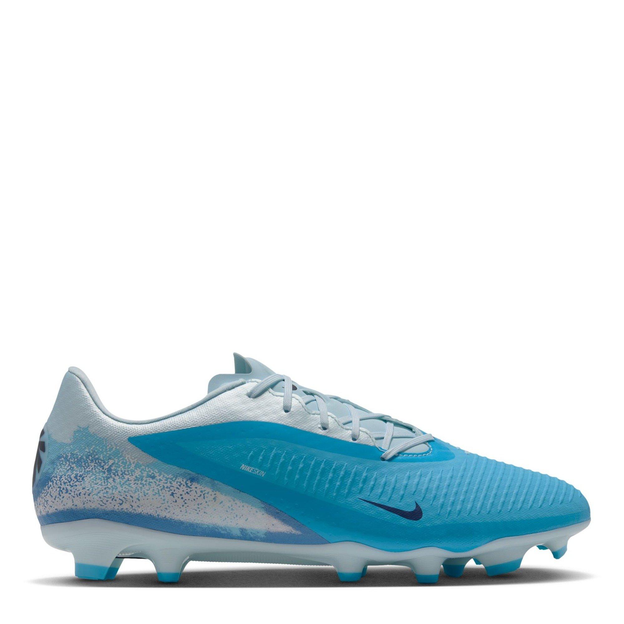 Nike Men's Phantom 6 Low Academy Adults Firm Ground Football Boots - Baltic Blue - 10 (45)
