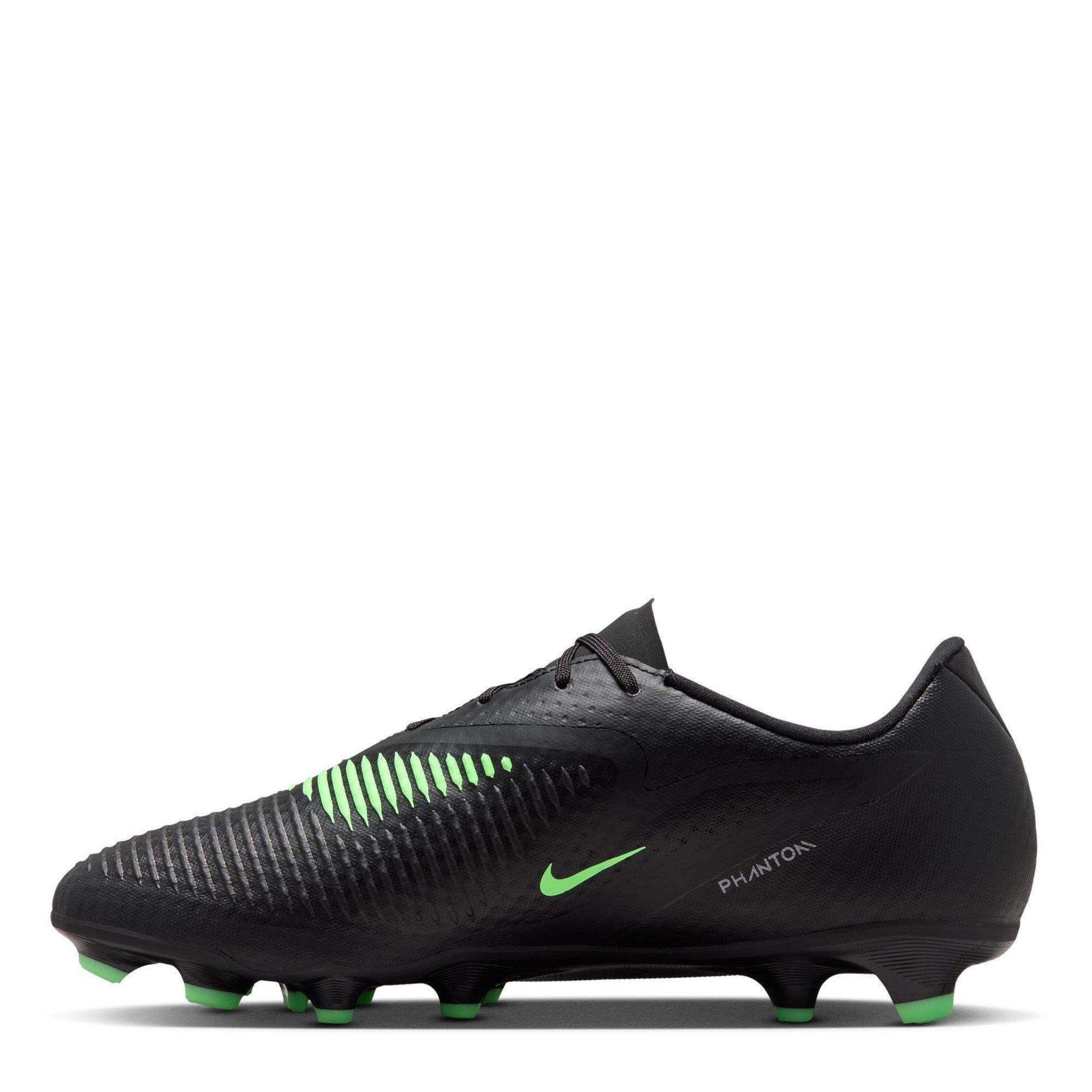 Black/Green - Nike - Phantom 6 Low Academy Adults Firm Ground Football Boots - 2