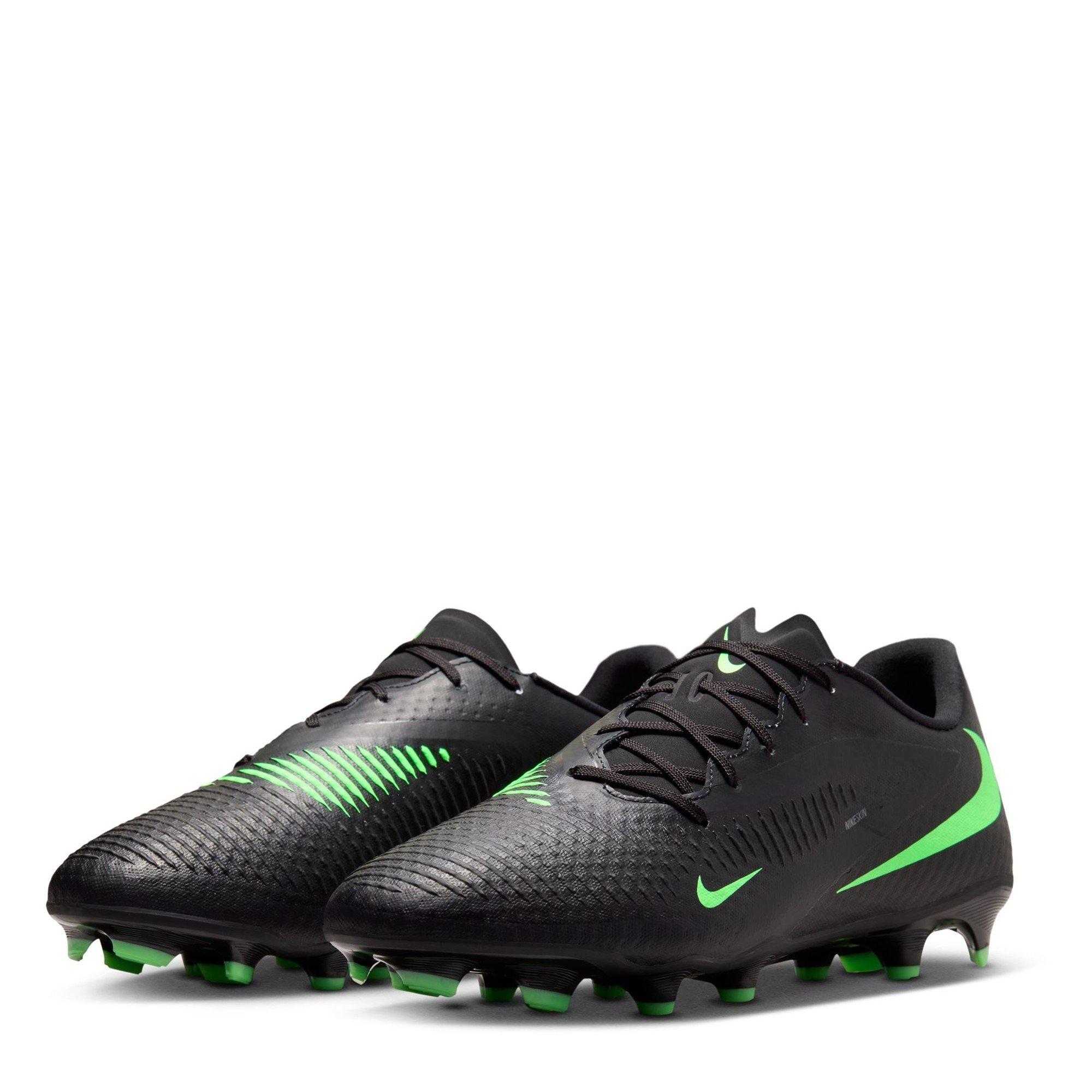 Black/Green - Nike - Phantom 6 Low Academy Adults Firm Ground Football Boots - 4