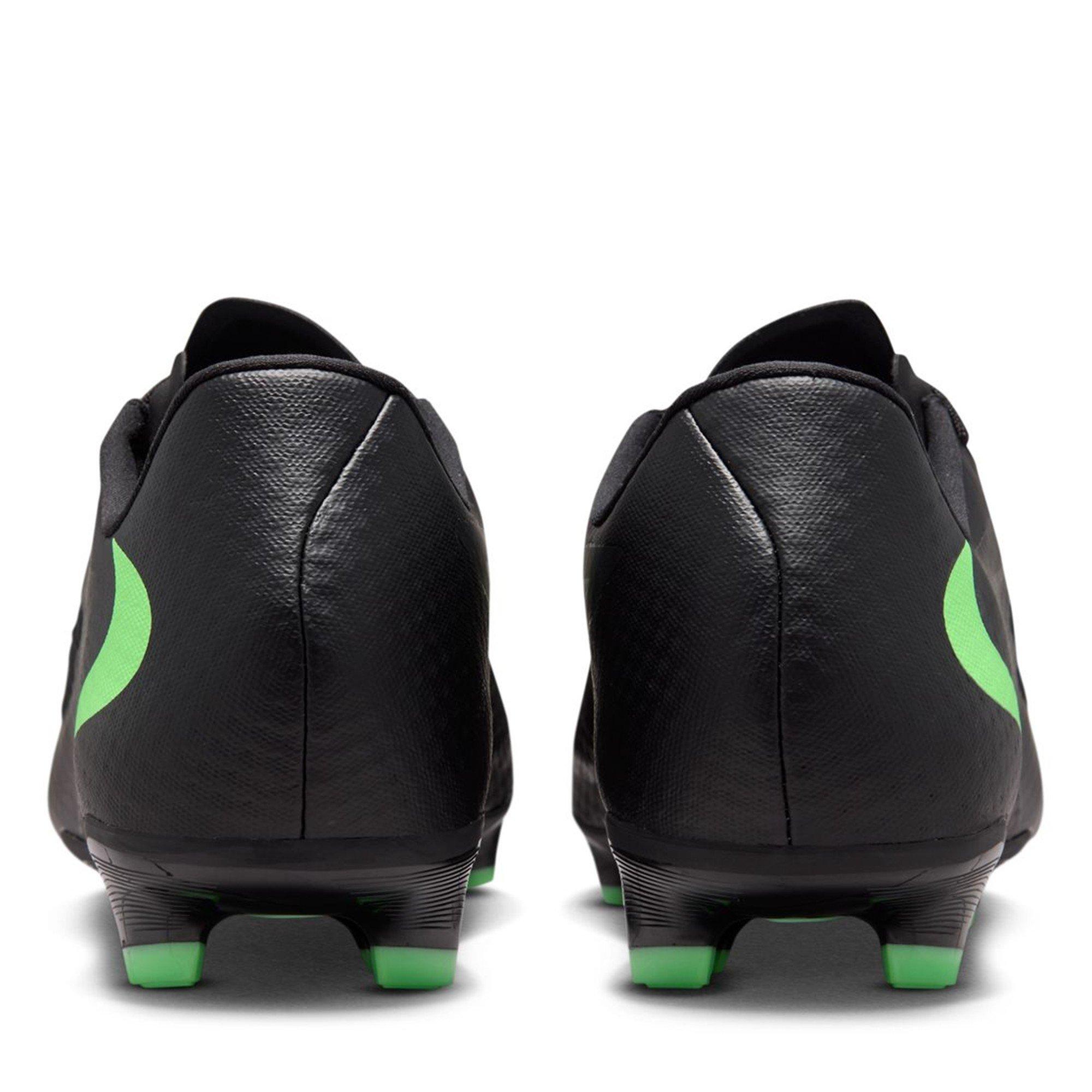 Black/Green - Nike - Phantom 6 Low Academy Adults Firm Ground Football Boots - 5
