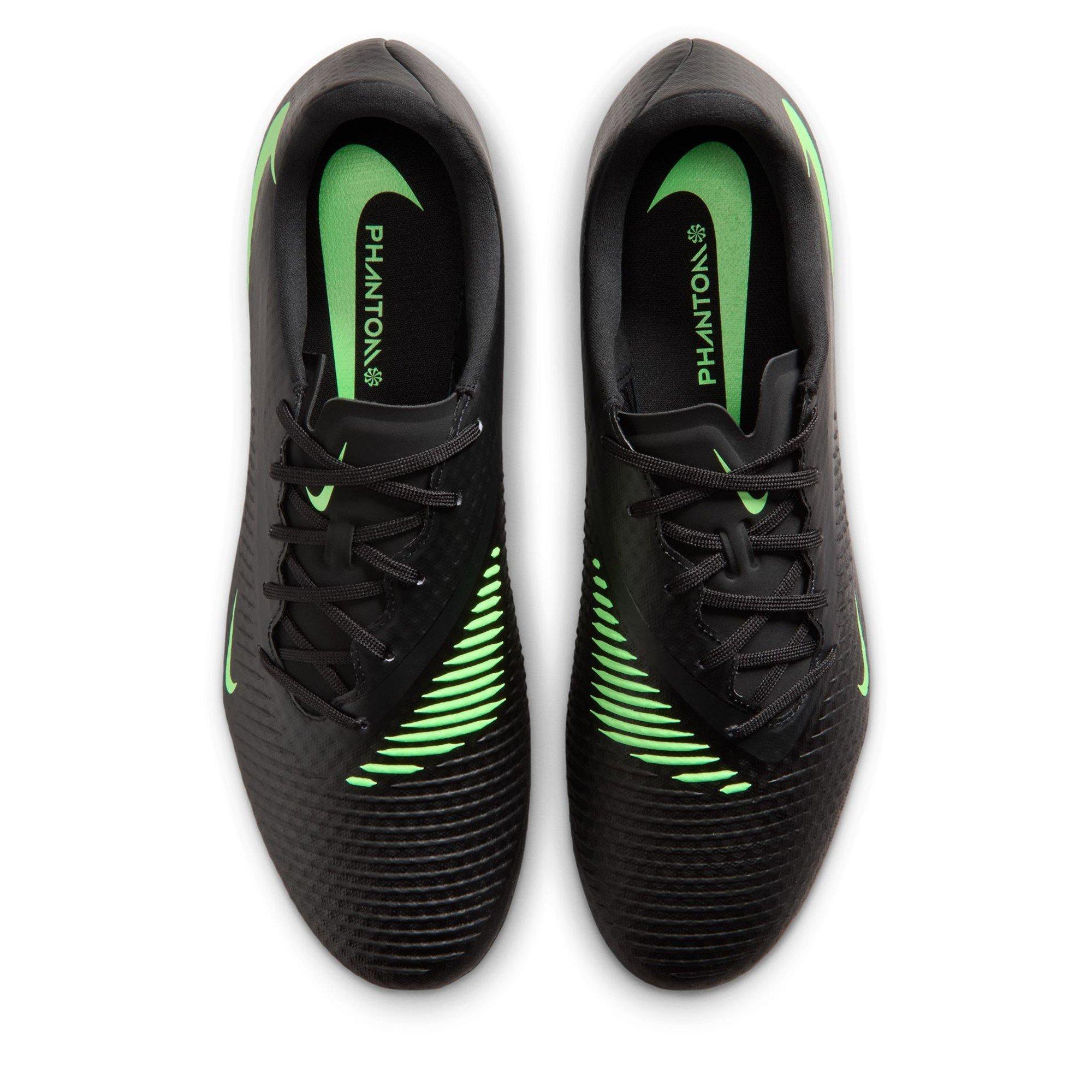 Black/Green - Nike - Phantom 6 Low Academy Adults Firm Ground Football Boots - 6