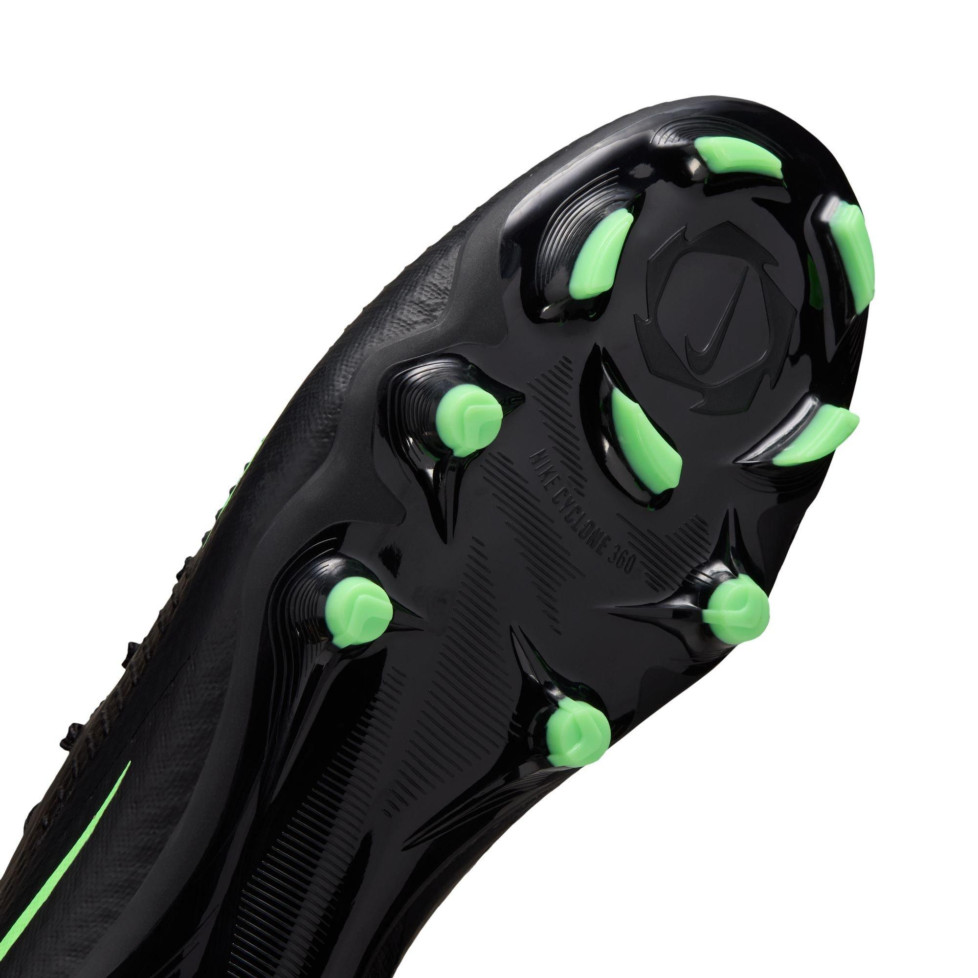 Black/Green - Nike - Phantom 6 Low Academy Adults Firm Ground Football Boots - 9