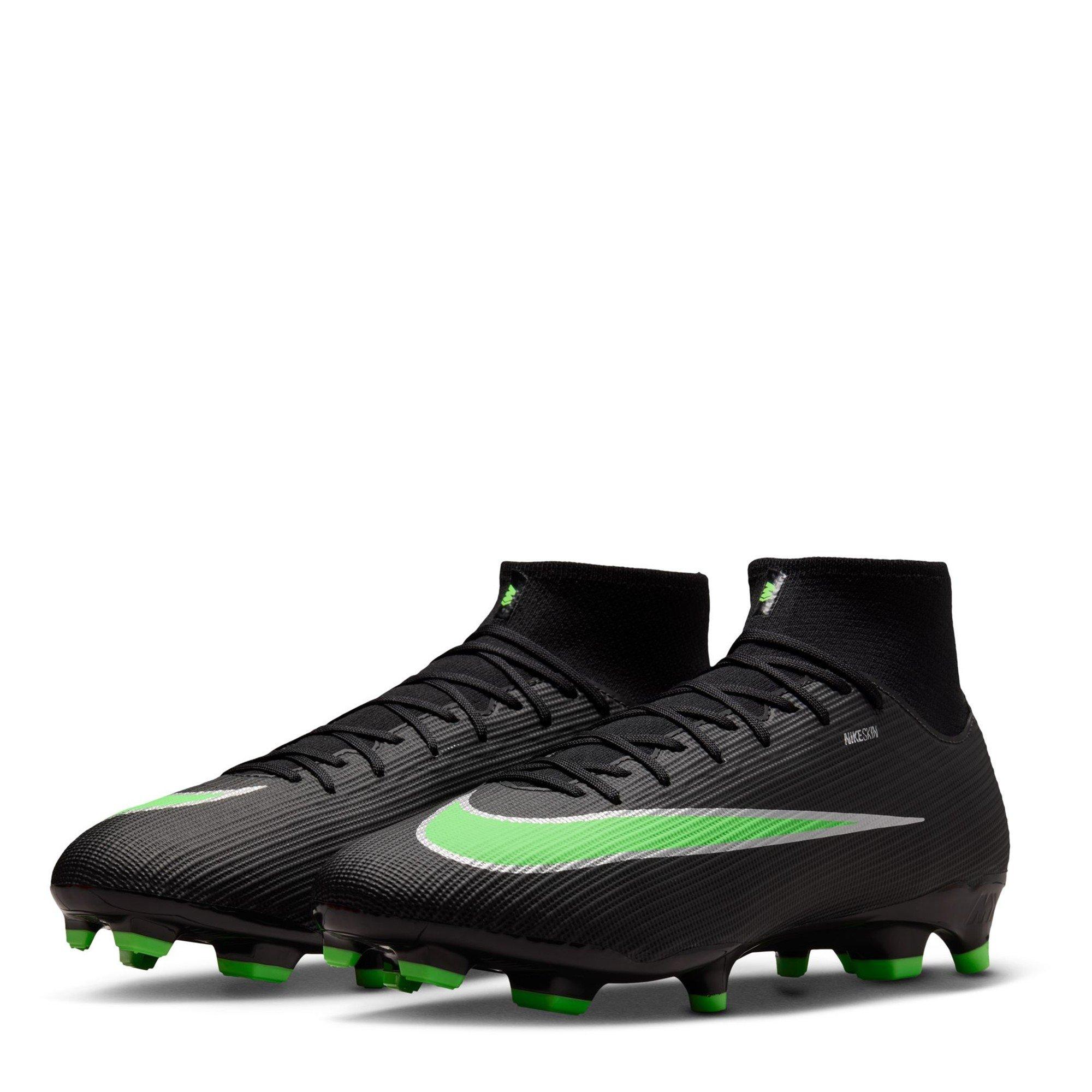 Schwarz/Grün - Nike - Men's Superfly 11 Academy Firm Ground Football Boots - 4