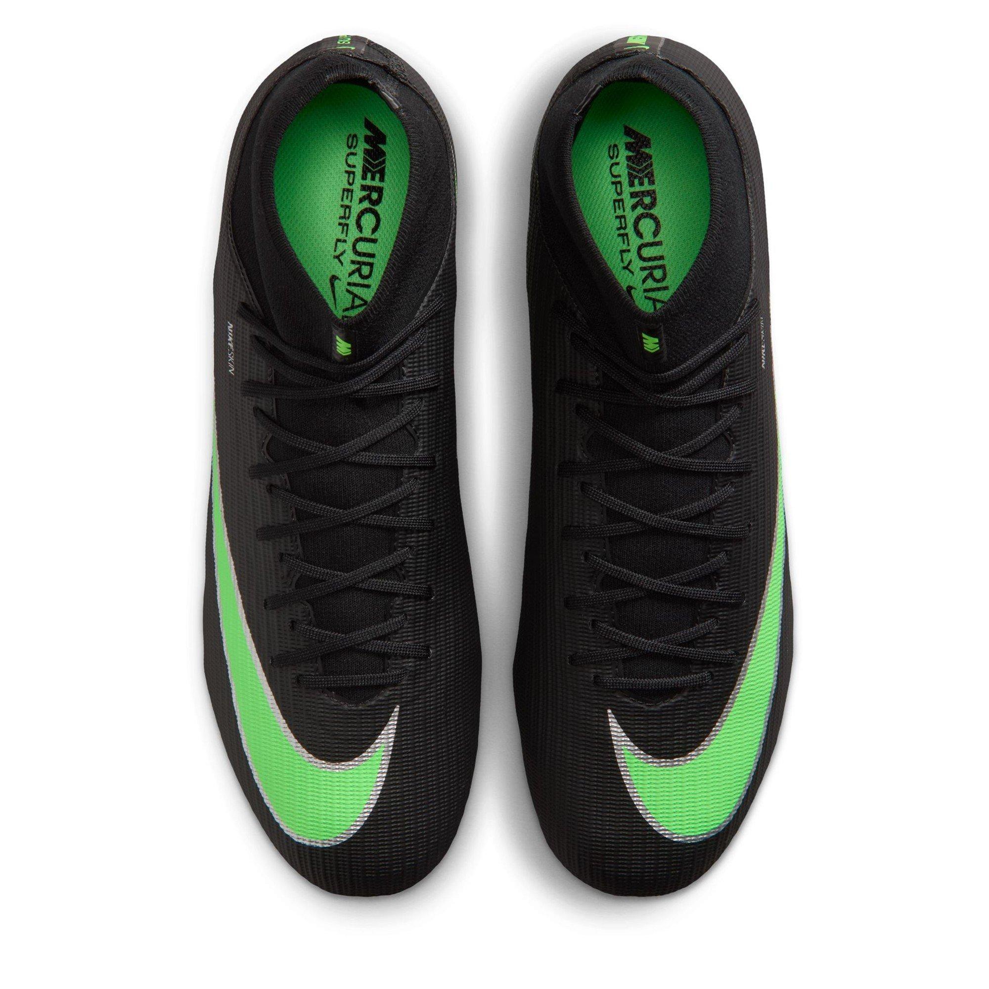 Schwarz/Grün - Nike - Men's Superfly 11 Academy Firm Ground Football Boots - 6