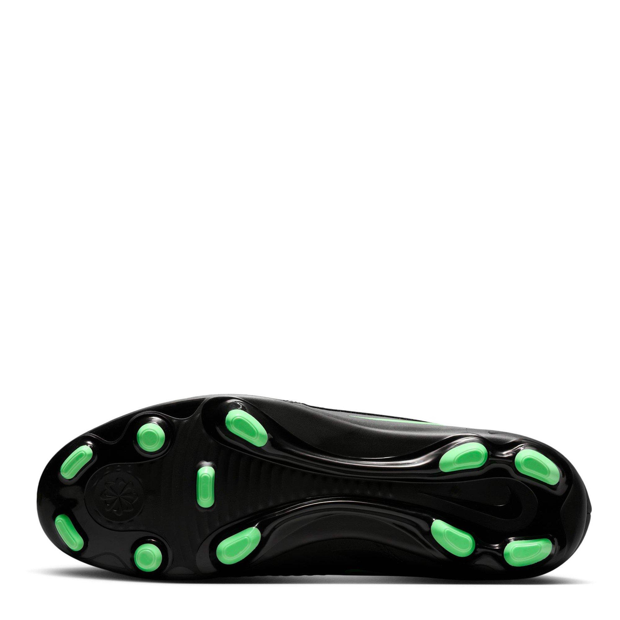 Black/Green - Nike - Phantom 6 Low Club Adults Firm Ground Football Boots - 3