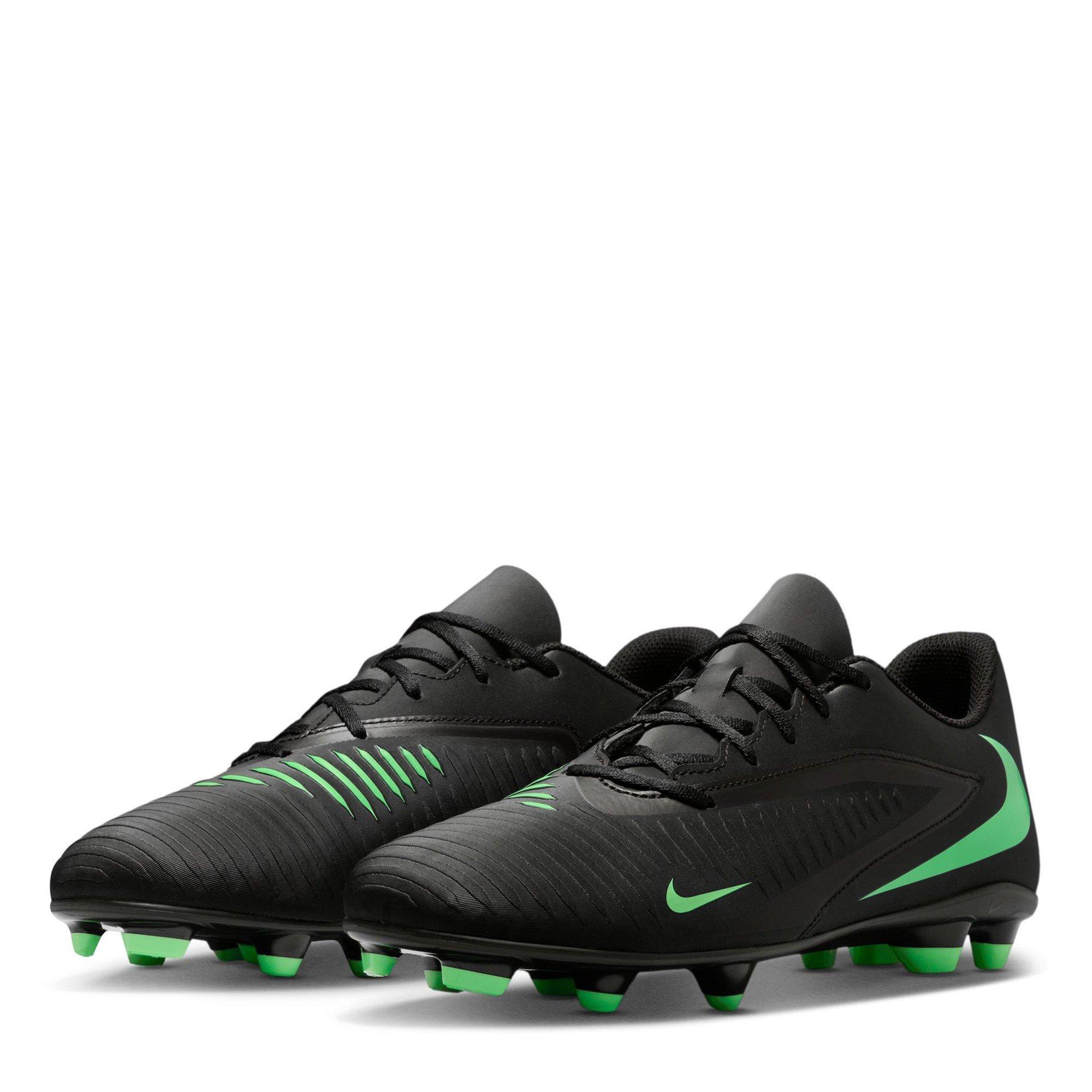 Black/Green - Nike - Phantom 6 Low Club Adults Firm Ground Football Boots - 4