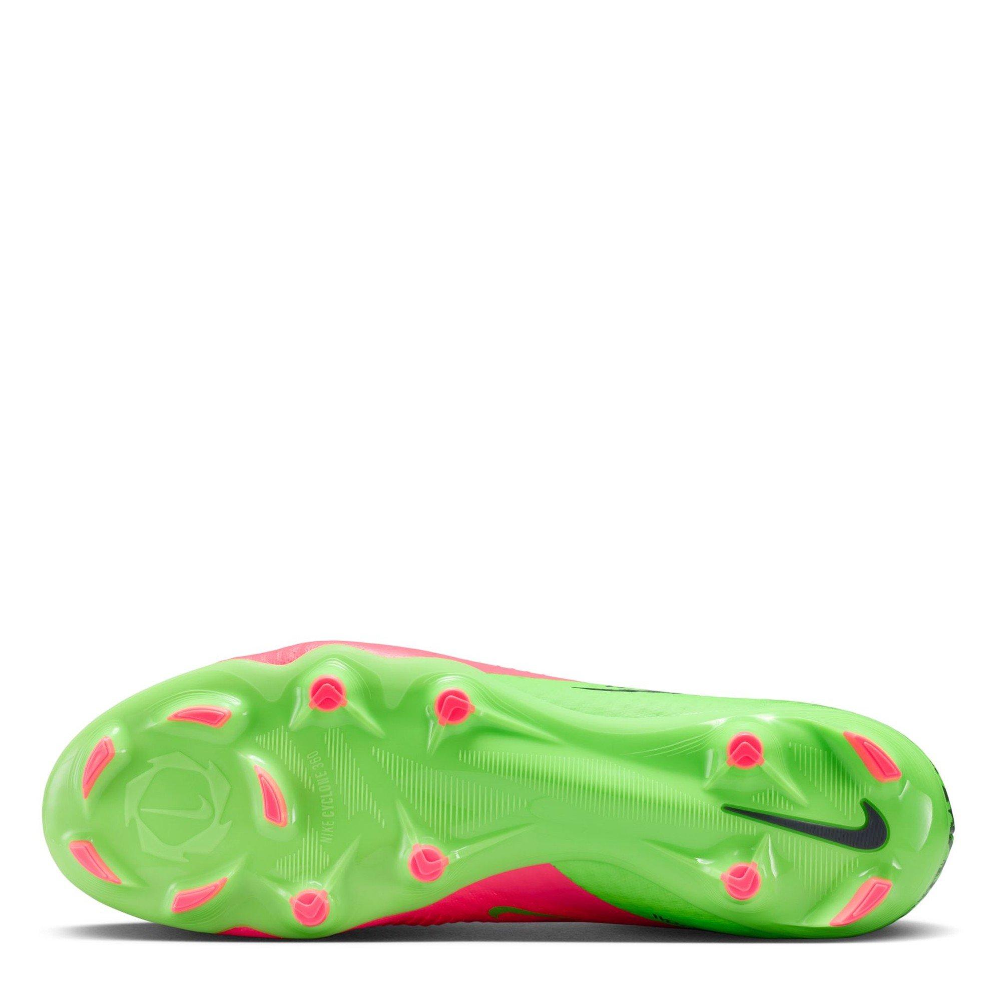 H.Punch/Blk-Grn - Nike - Men's Phan 6 Firm Ground Football Boots - 3