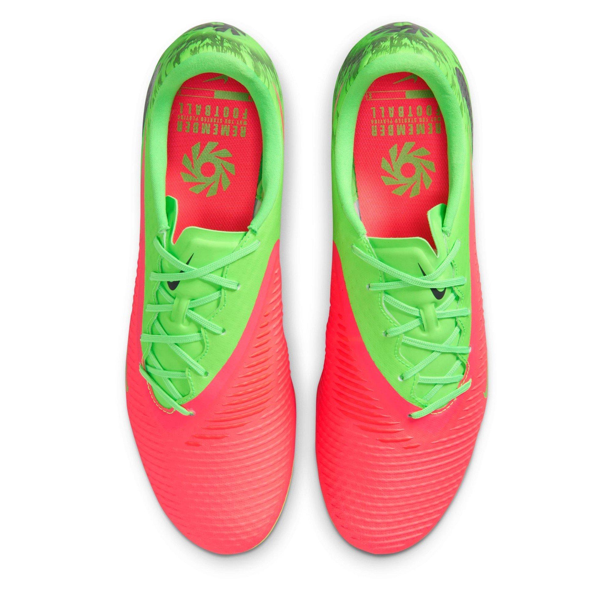 H.Punch/Blk-Grn - Nike - Men's Phan 6 Firm Ground Football Boots - 6