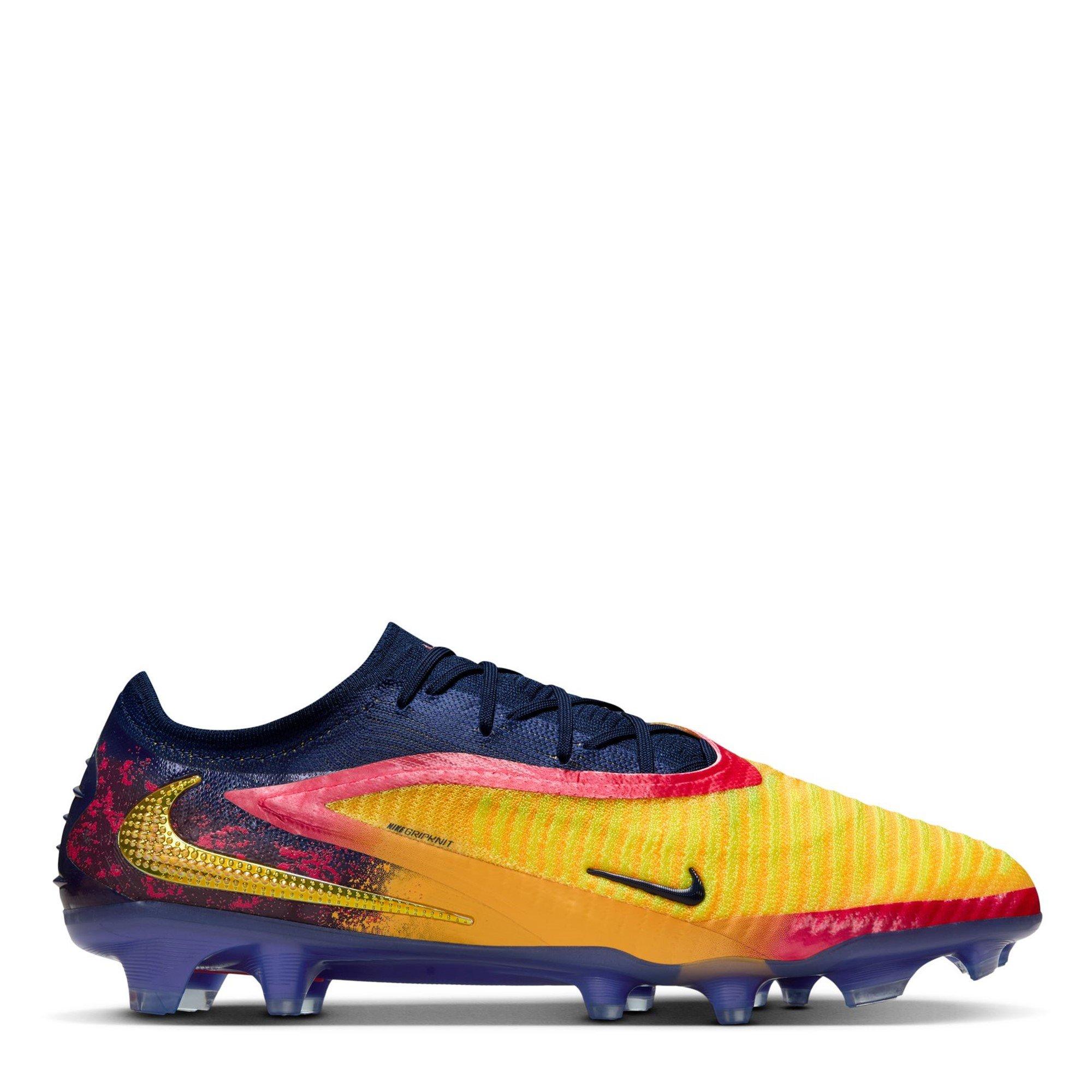 Nike Men's Phantom 6 Low Elite Adults Firm Ground Football Boots - Orange/Volt - 10 (45)