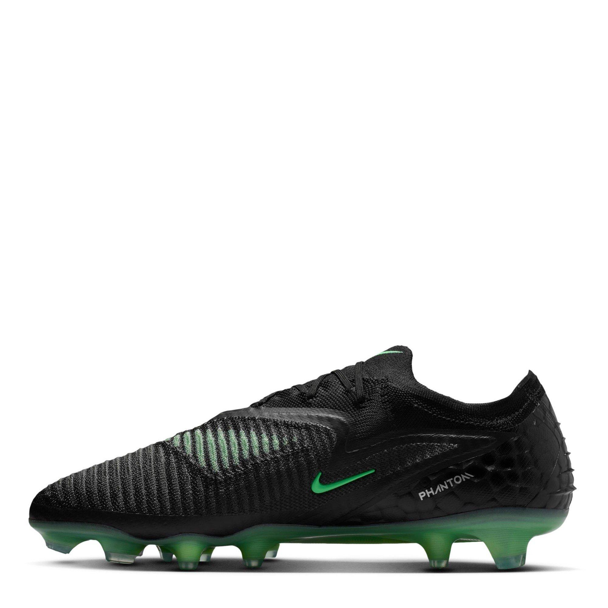 Black/Green - Nike - Phantom 6 Low Elite Adults Firm Ground Football Boots - 2