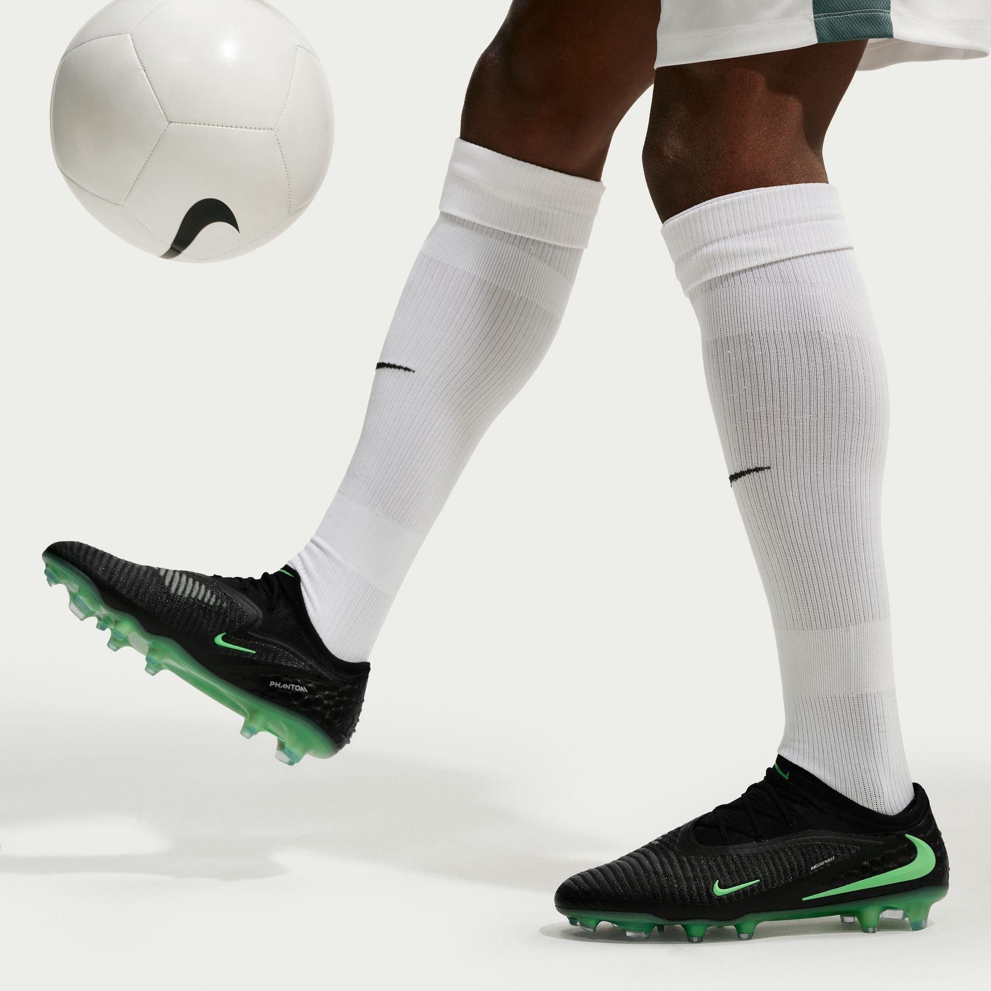 Black/Green - Nike - Phantom 6 Low Elite Adults Firm Ground Football Boots - 3