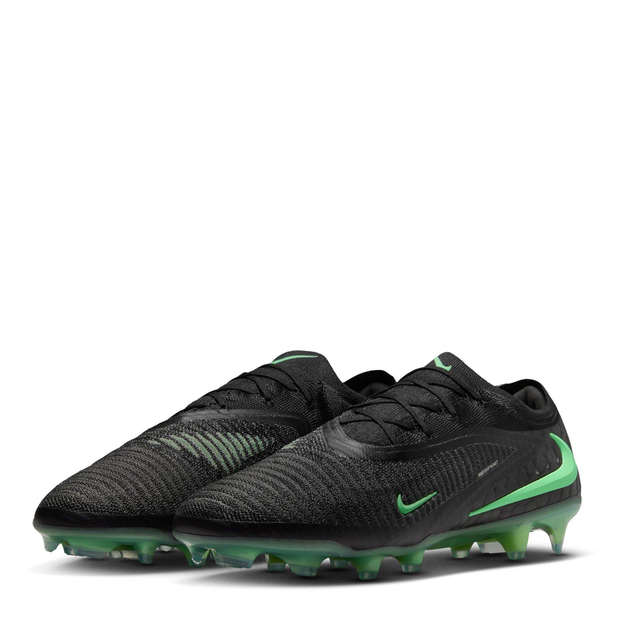 Black/Green - Nike - Phantom 6 Low Elite Adults Firm Ground Football Boots - 5