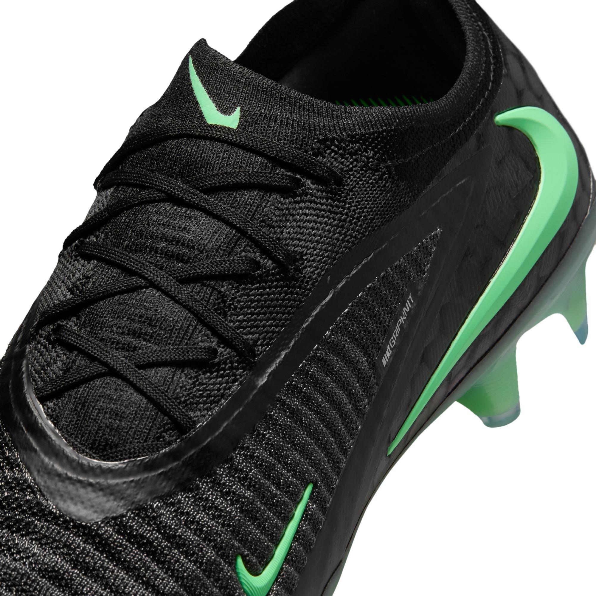 Black/Green - Nike - Phantom 6 Low Elite Adults Firm Ground Football Boots - 8