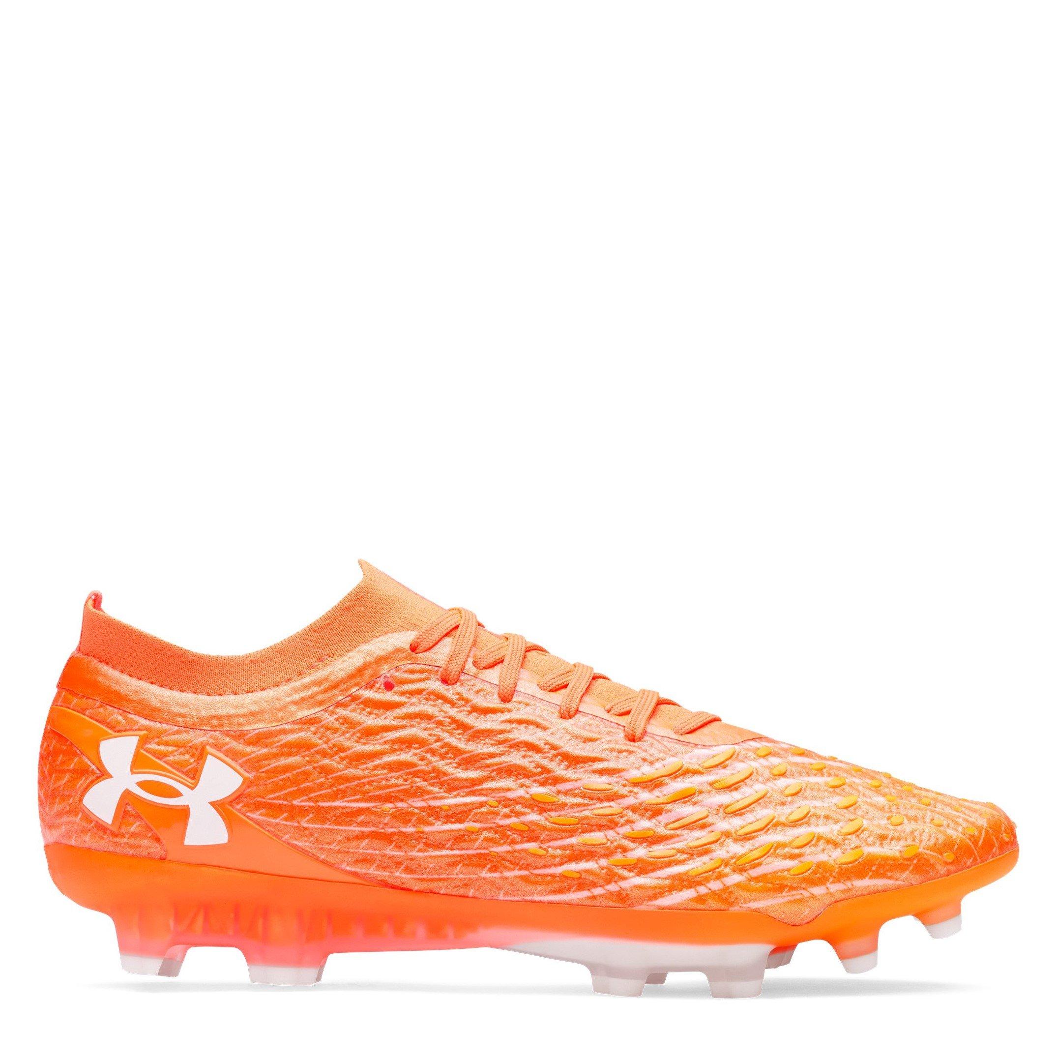 Under Armour Men's Magnetico Elite Adults Firm Ground Football Boots - Orange/White - 7 (41)