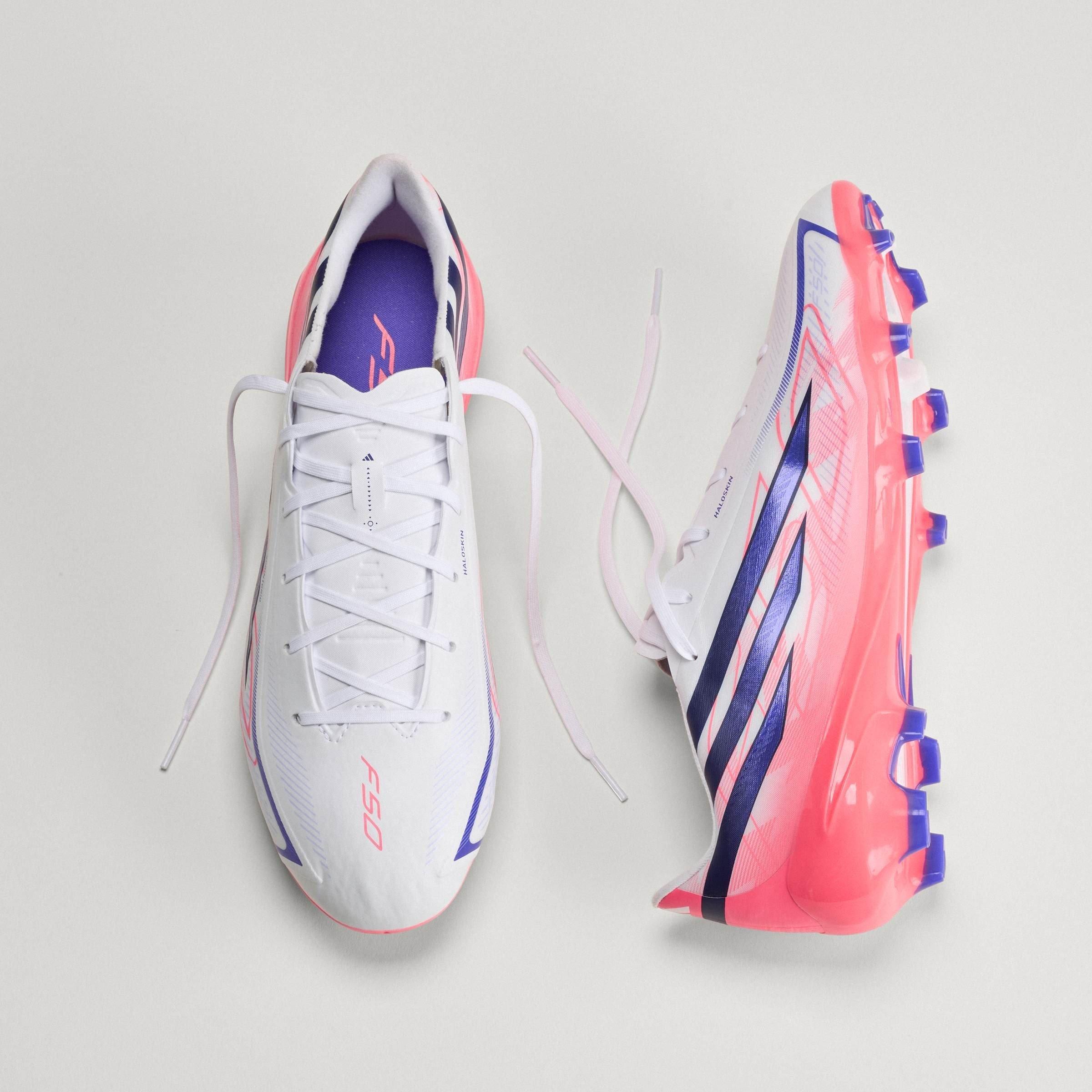 White/Purple - adidas - F50 Hyperfast League Firm Ground Boots - 13