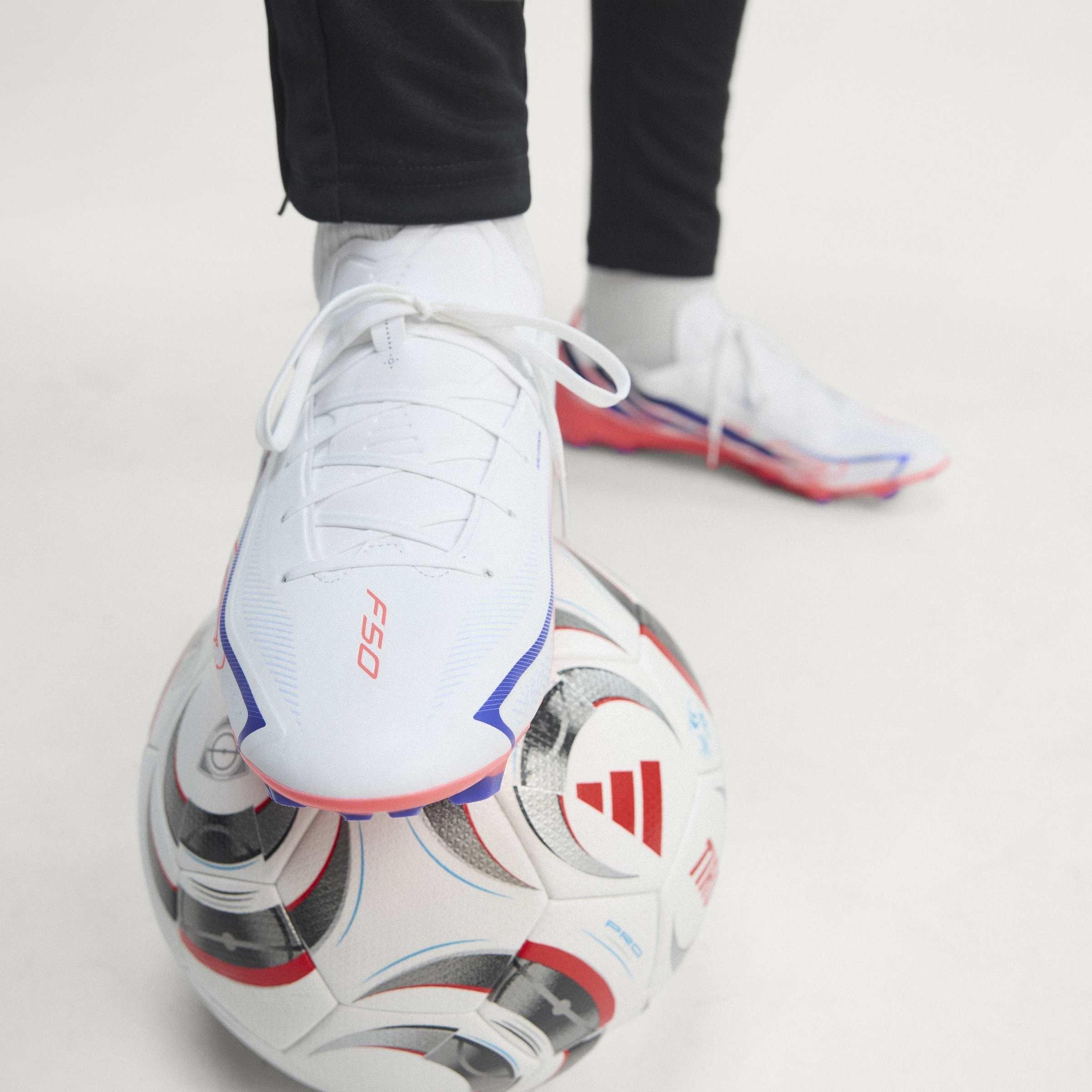 White/Purple - adidas - F50 Hyperfast League Firm Ground Boots - 3