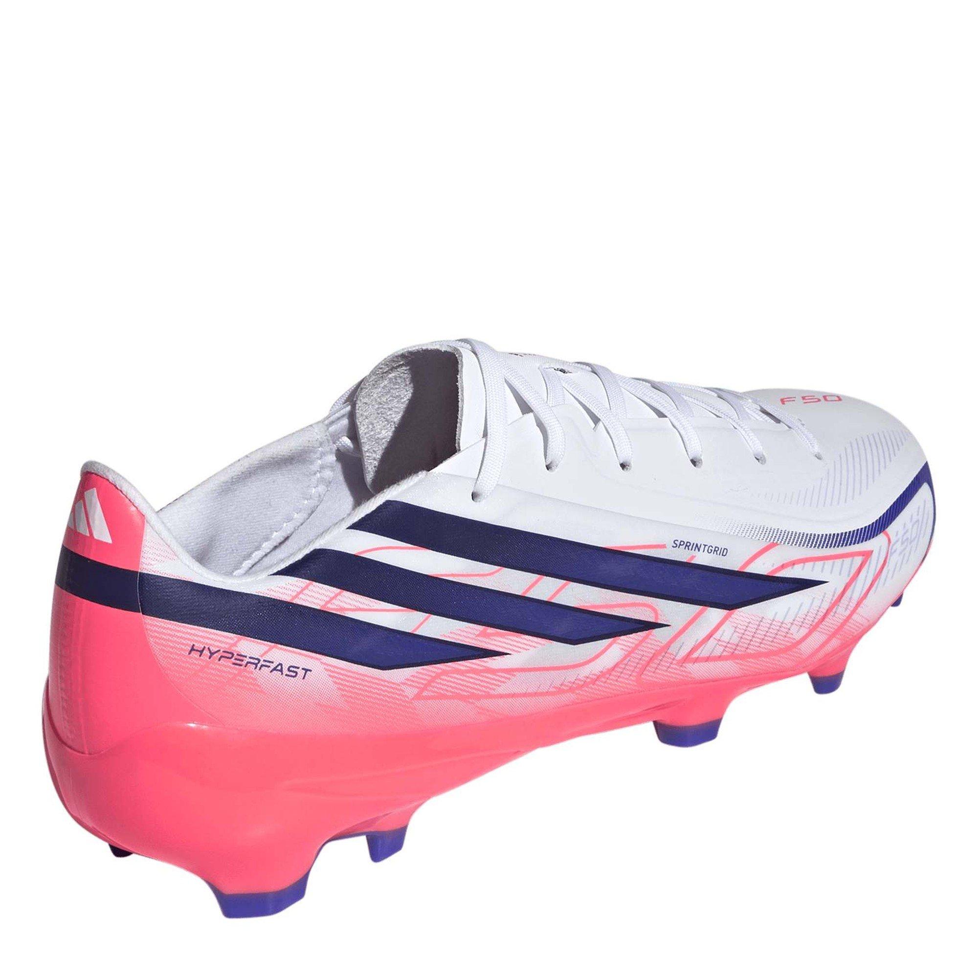 White/Purple - adidas - F50 Hyperfast League Firm Ground Boots - 5