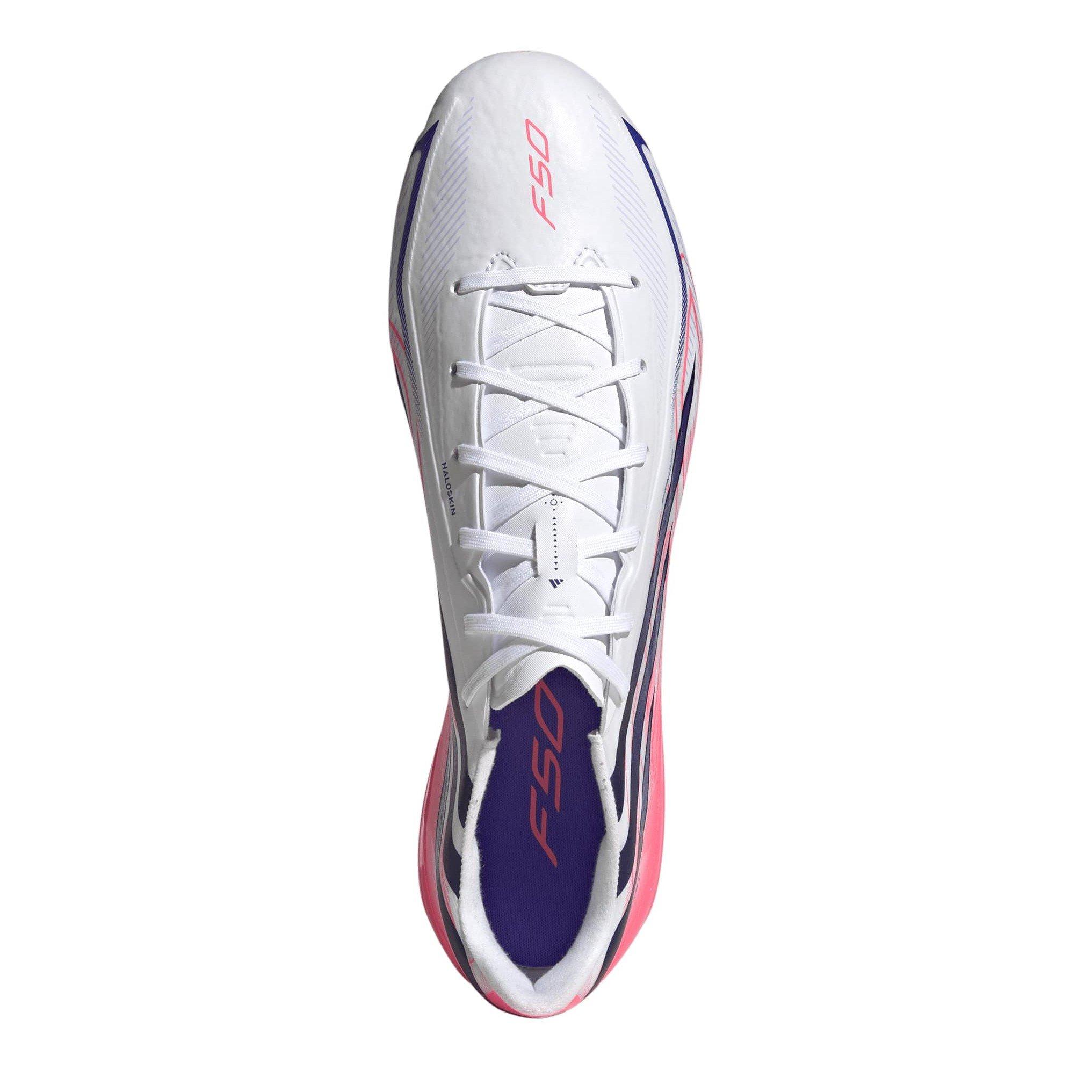 White/Purple - adidas - F50 Hyperfast League Firm Ground Boots - 6