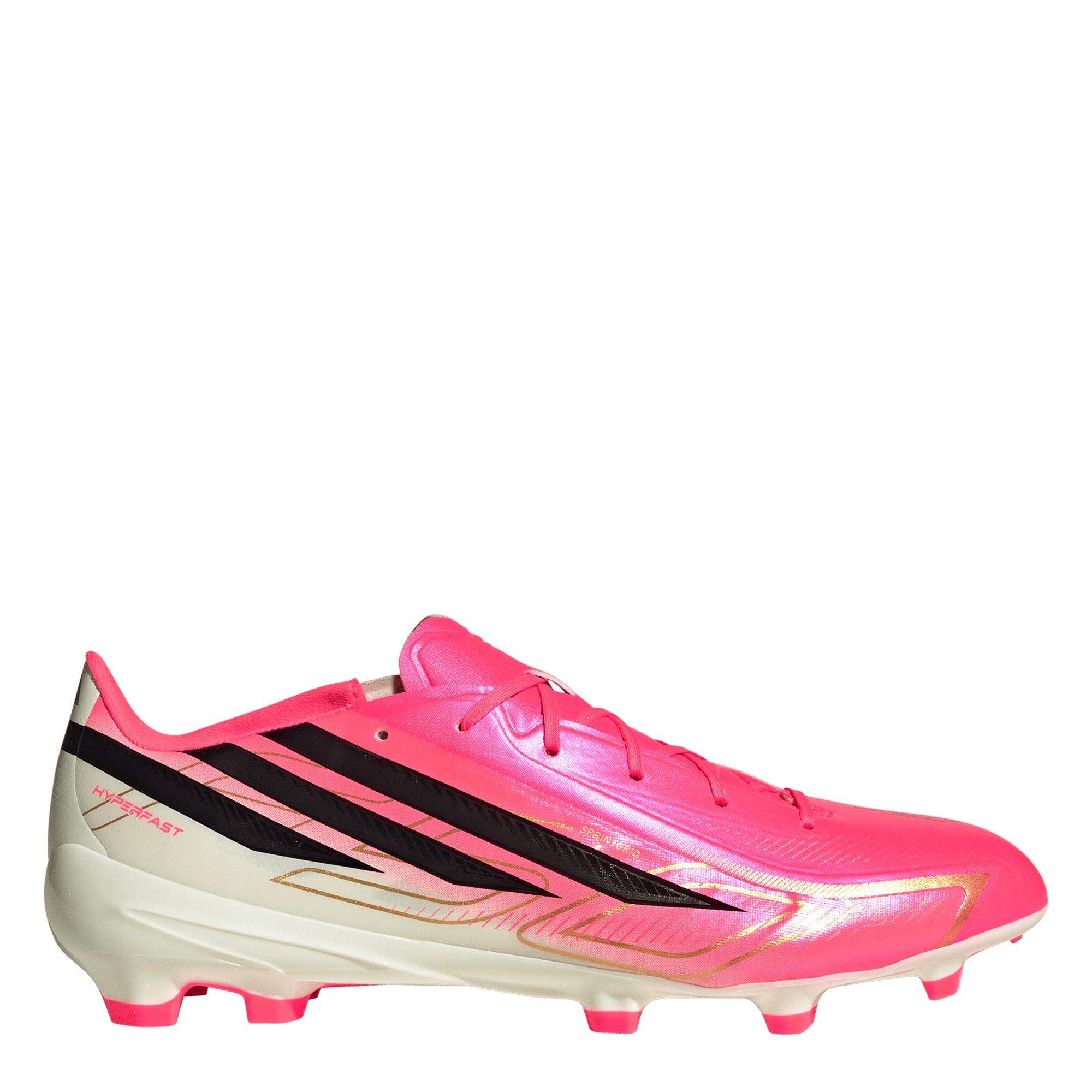 Solar/Blk/Gold - adidas - F50 Hyperfast League Firm Ground Boots - 1