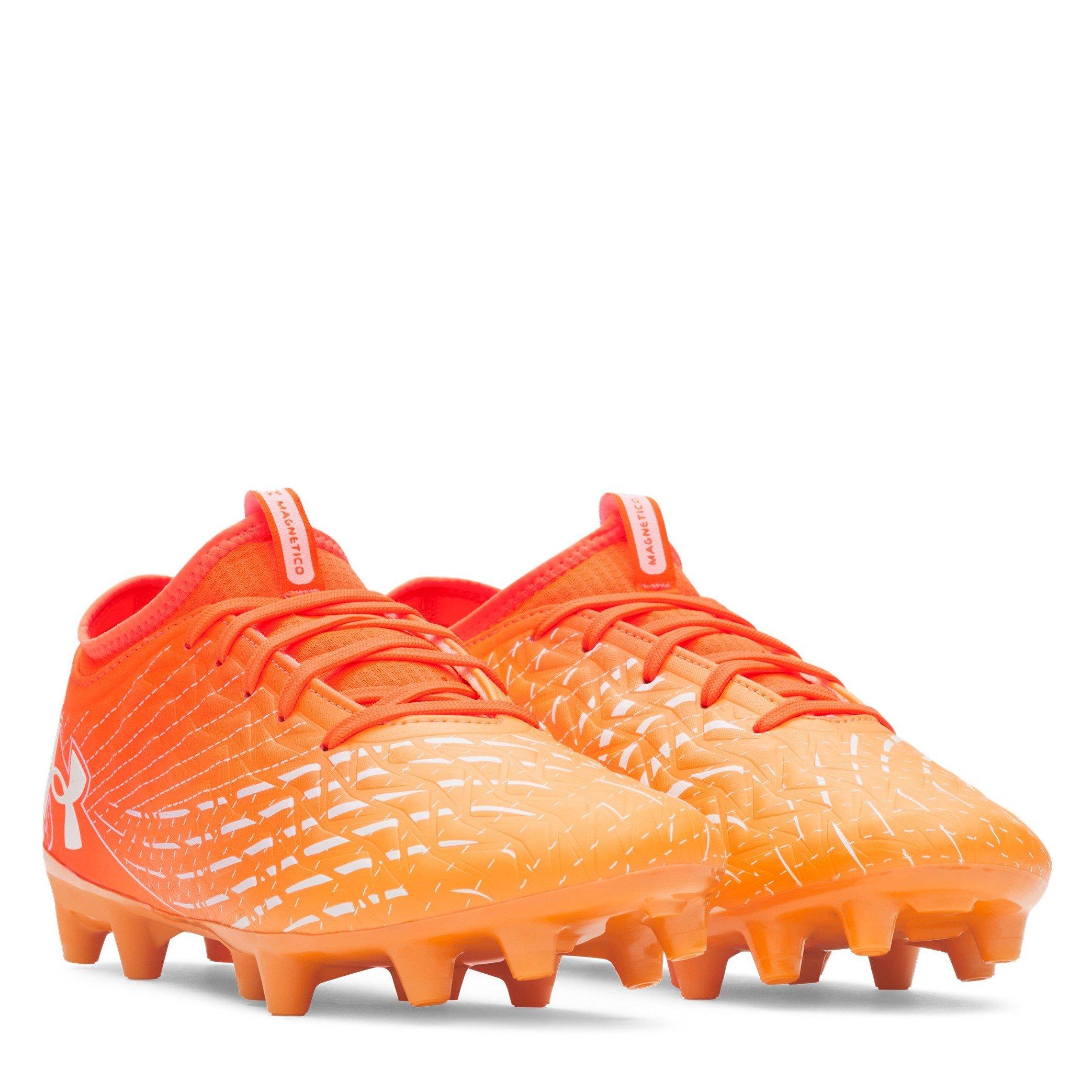 Orange/Weiß - Under Armour - Magnetico Select Adults Firm Ground Football Boots - 5