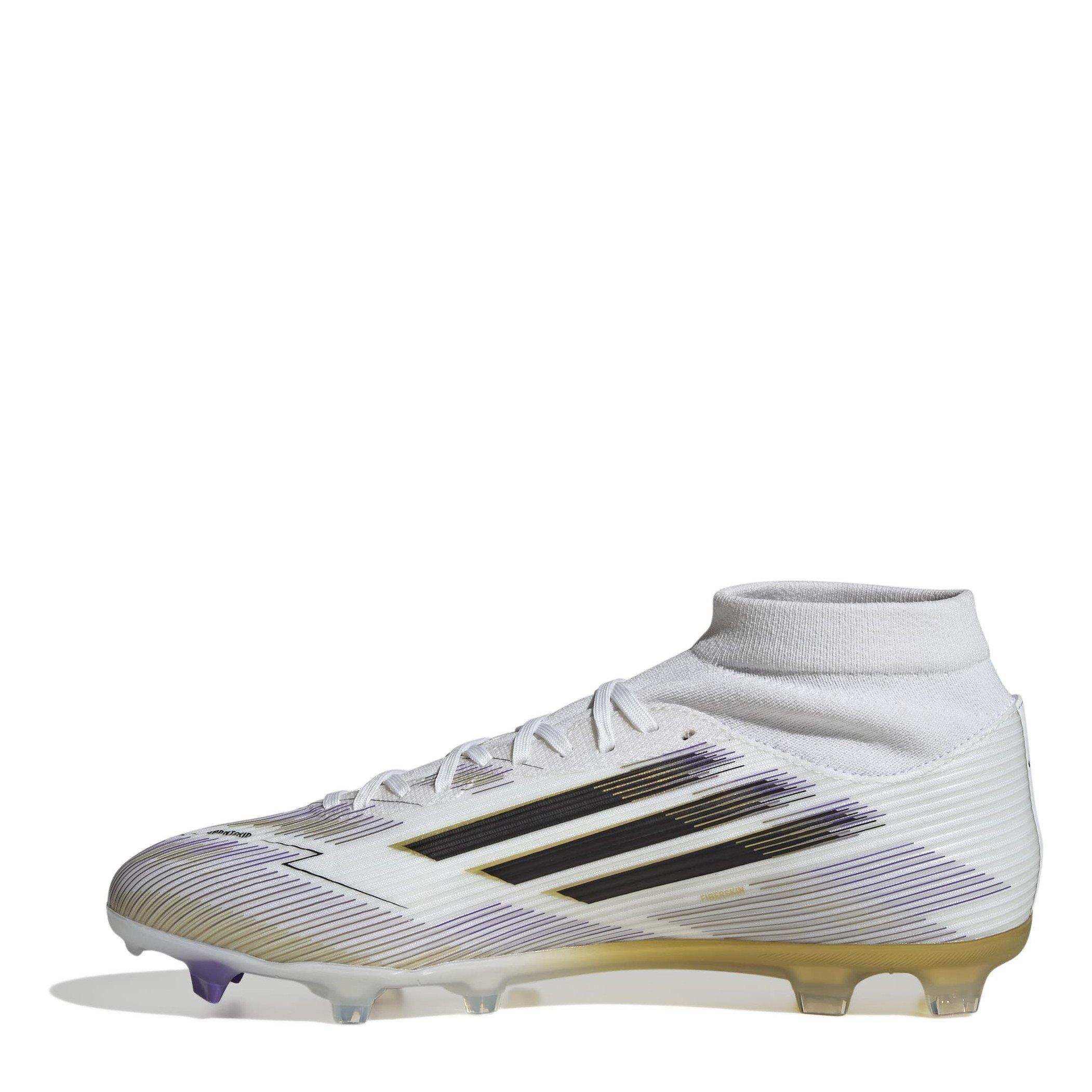 White/Blk/Gold - adidas - F50 League Mens Firm Ground Football Boots - 2