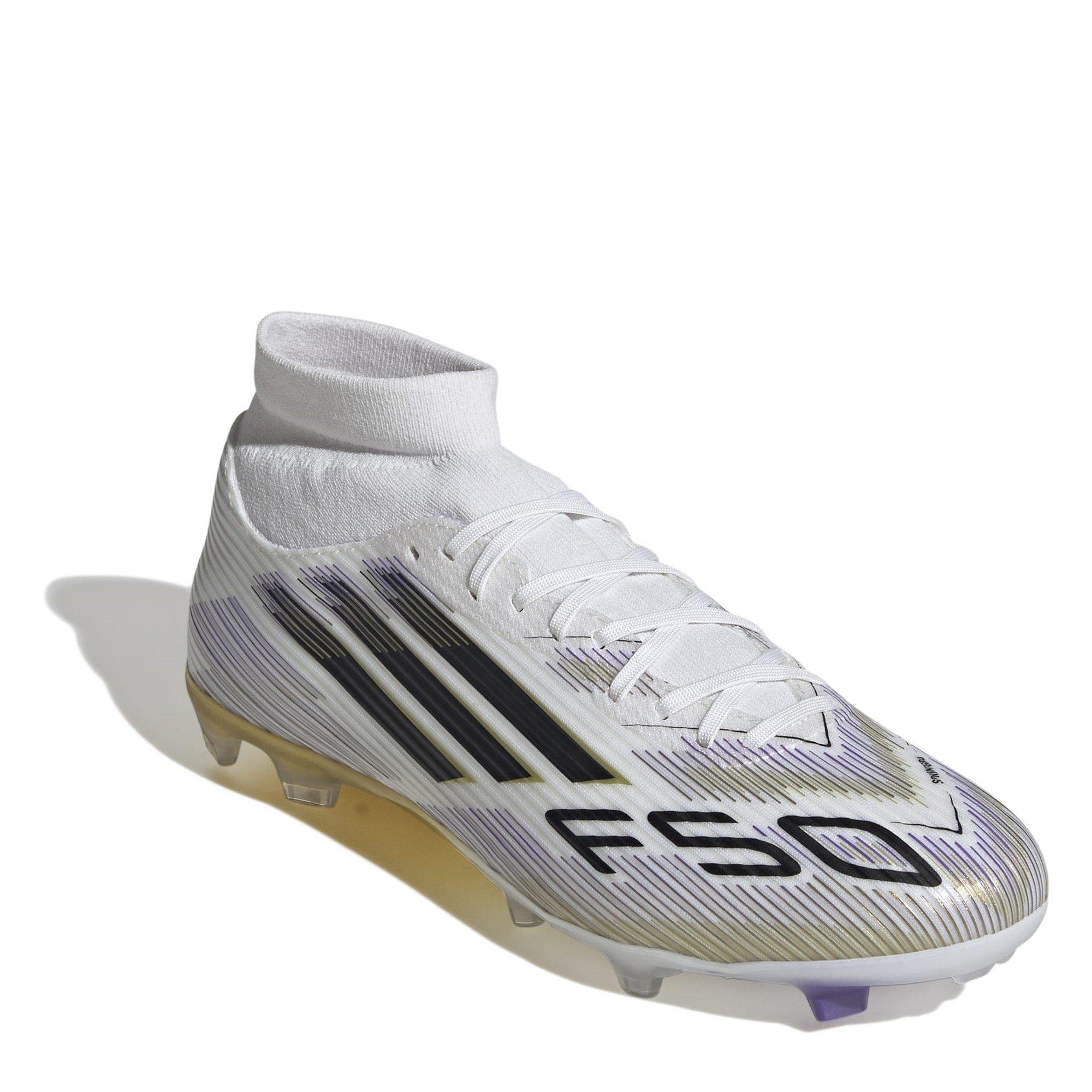 White/Blk/Gold - adidas - F50 League Mens Firm Ground Football Boots - 3