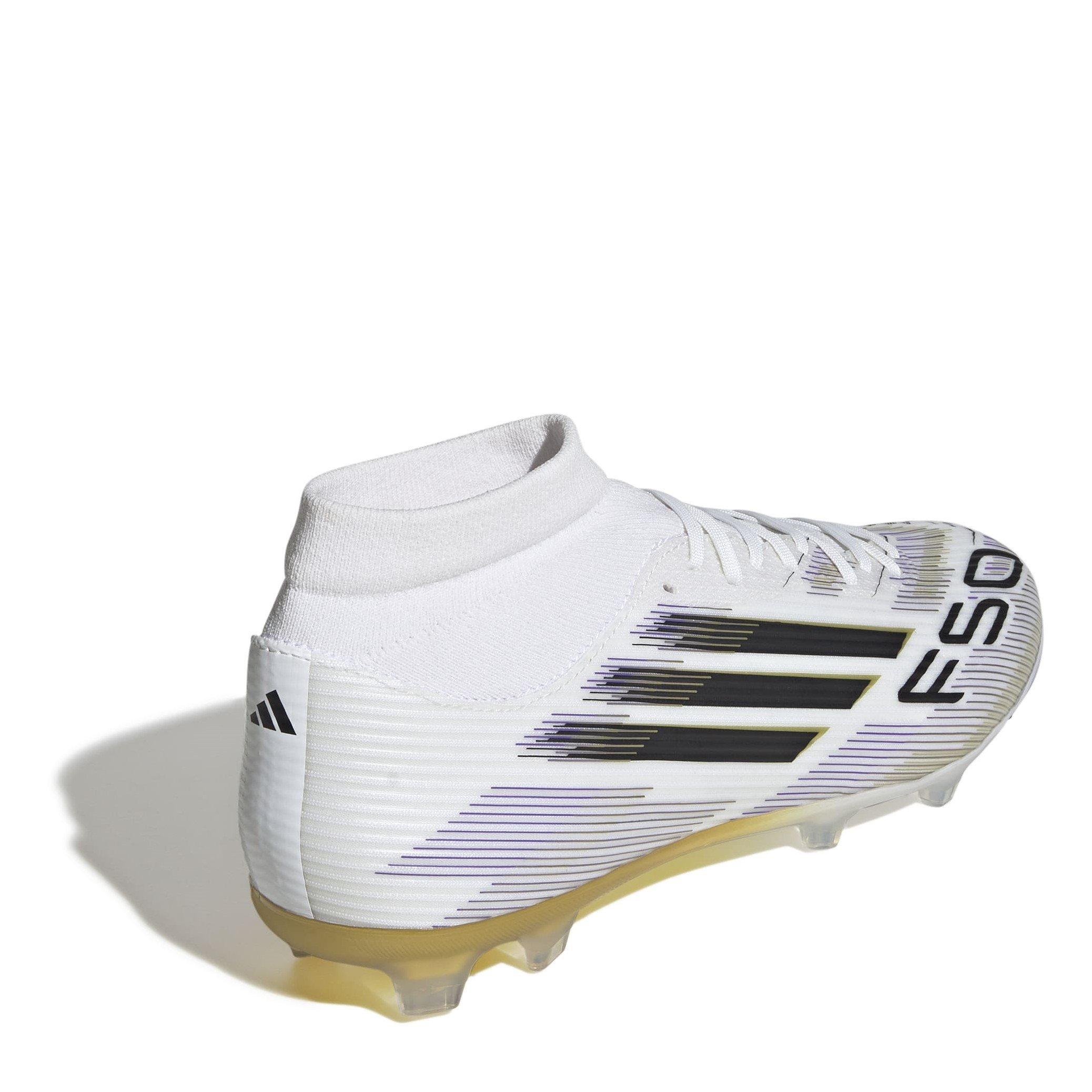 White/Blk/Gold - adidas - F50 League Mens Firm Ground Football Boots - 4