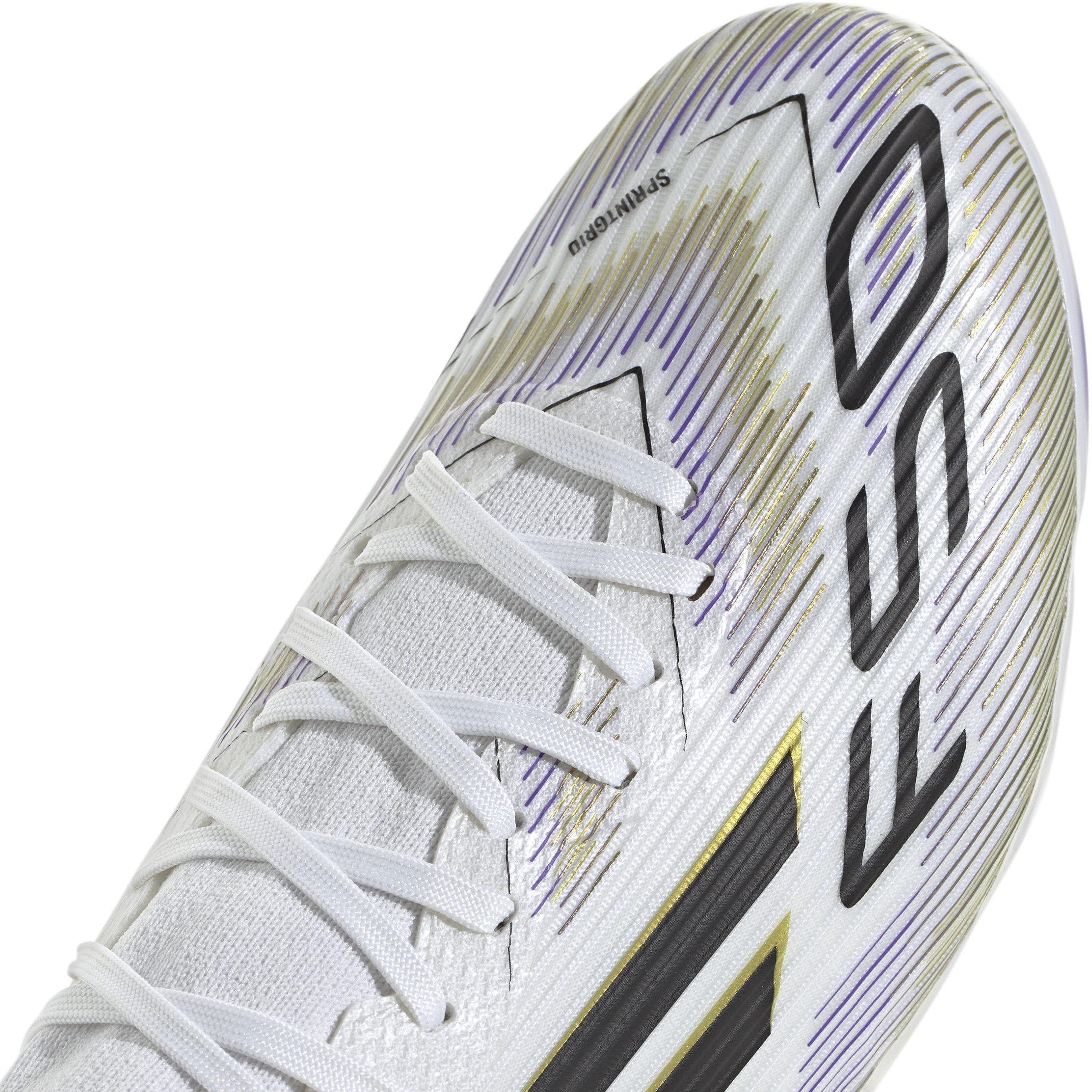 White/Blk/Gold - adidas - F50 League Mens Firm Ground Football Boots - 8