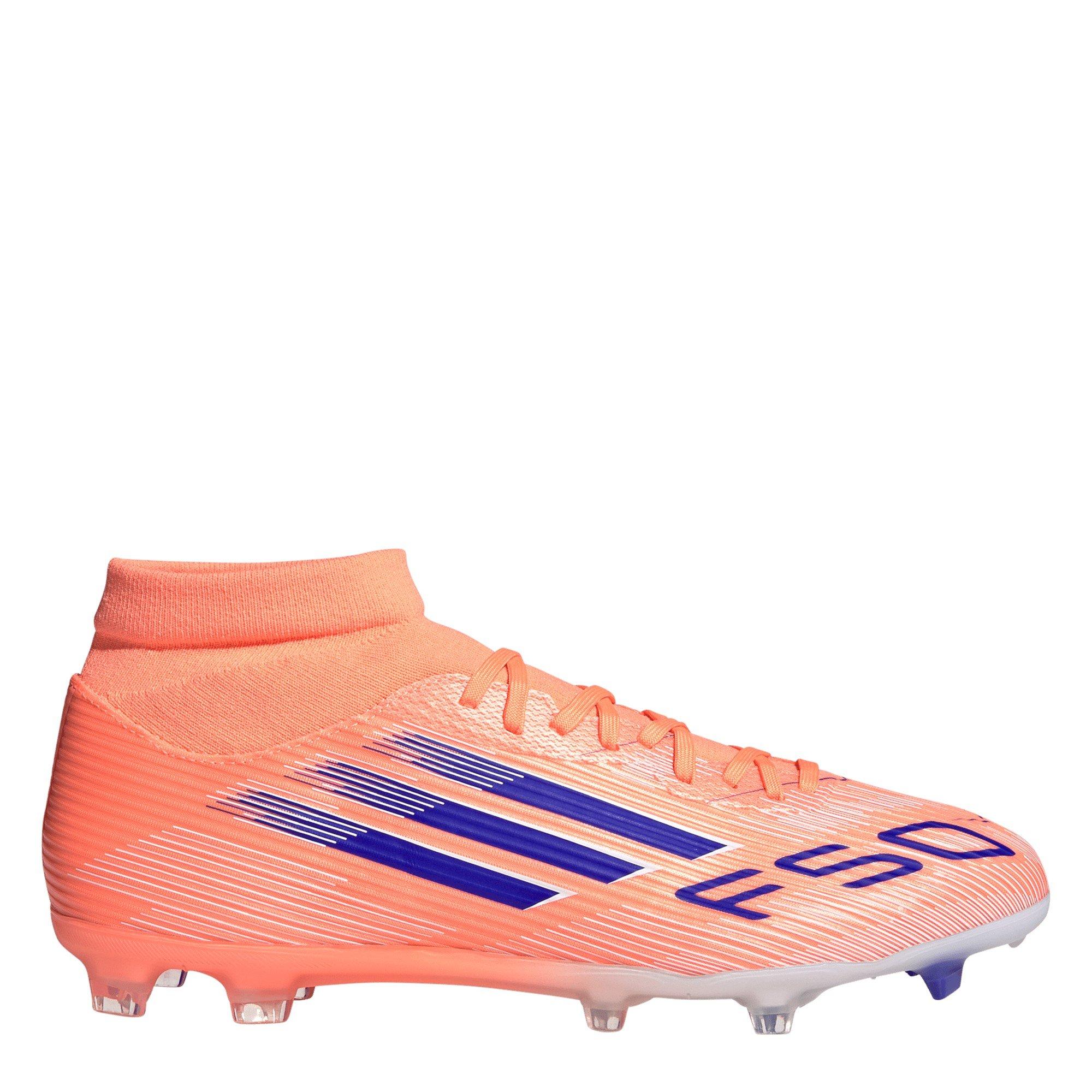 Adidas Men's F50 League Firm Ground Football Boots - Orange/Blue - 9 (43.3)