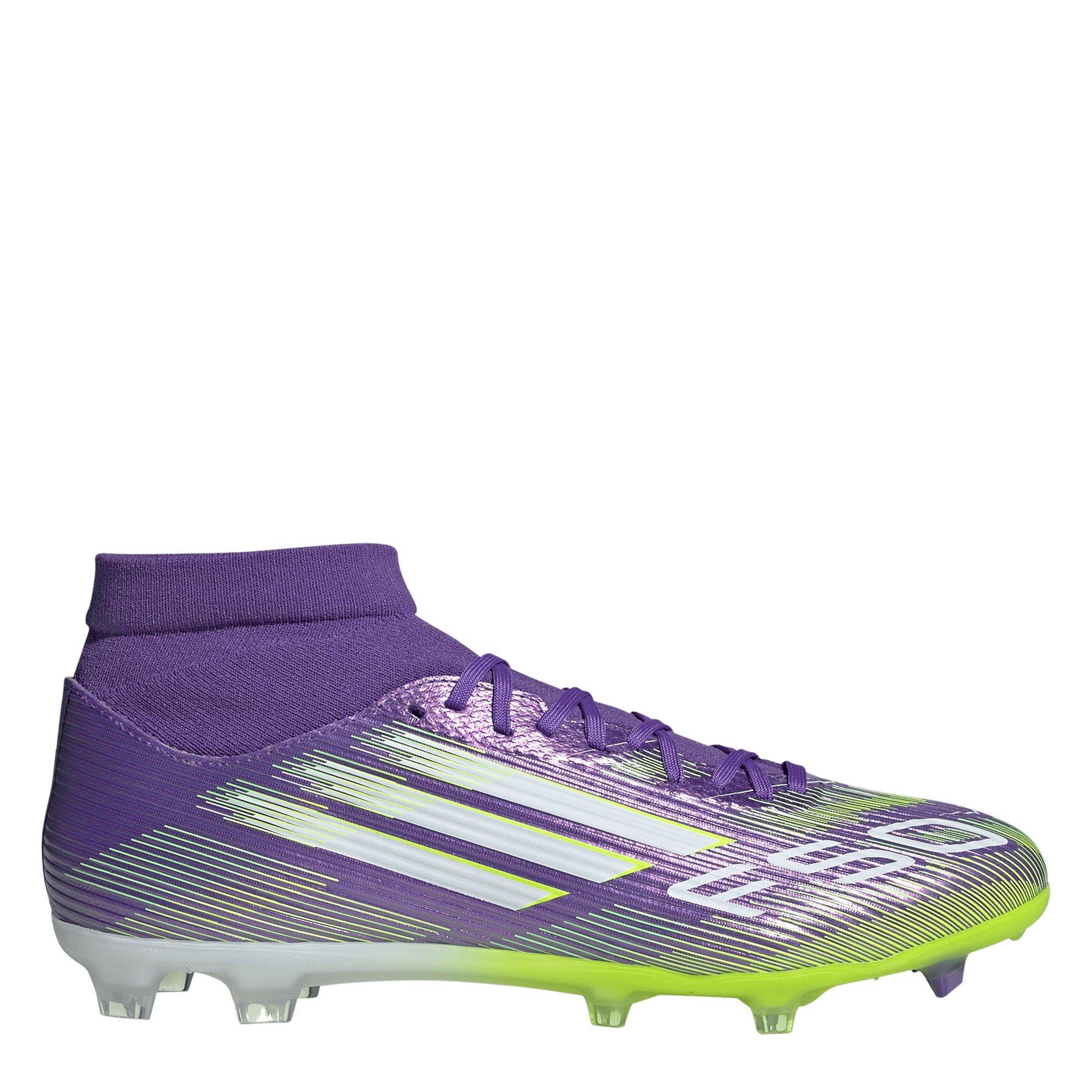 Adidas Men's F50 League Firm Ground Football Boots - Purple/White - 7.5 (41.3)