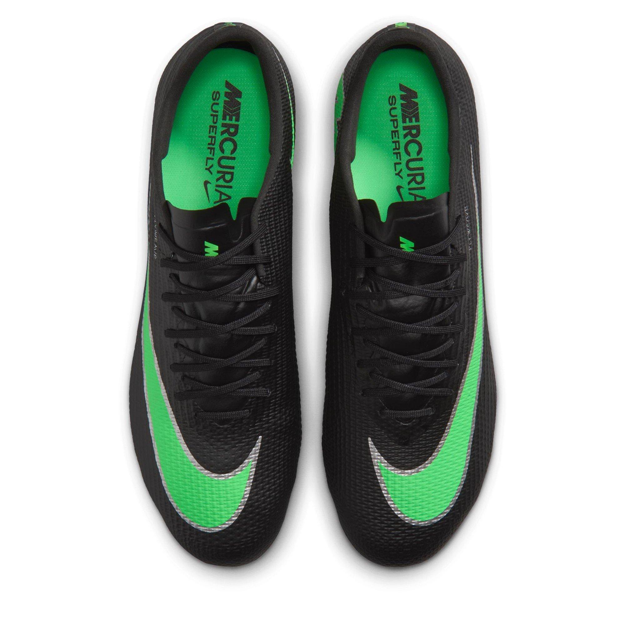 Black/Green - Nike - Nike Air Zoom Mercurial Superfly XI Pro Adults Soft Ground Football Boots - 6