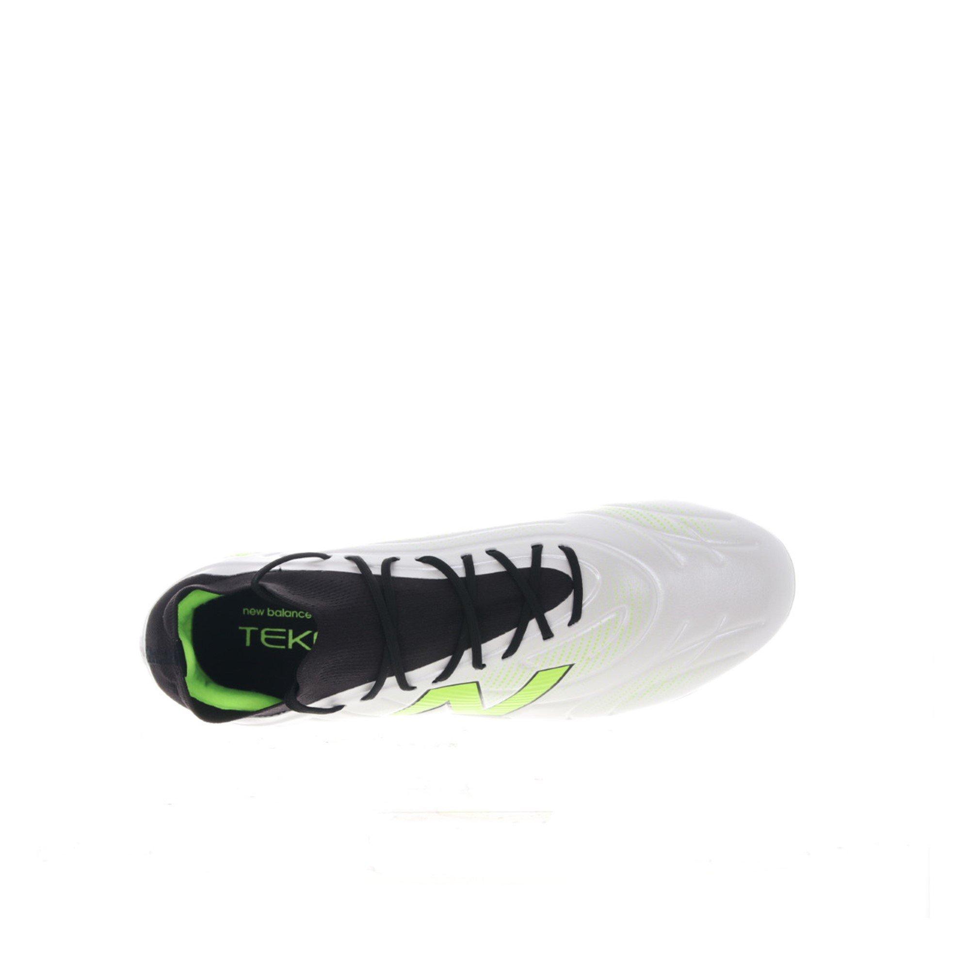 White/Green - New Balance - Tekela Academy Mens Firm Ground Football Boots - 3