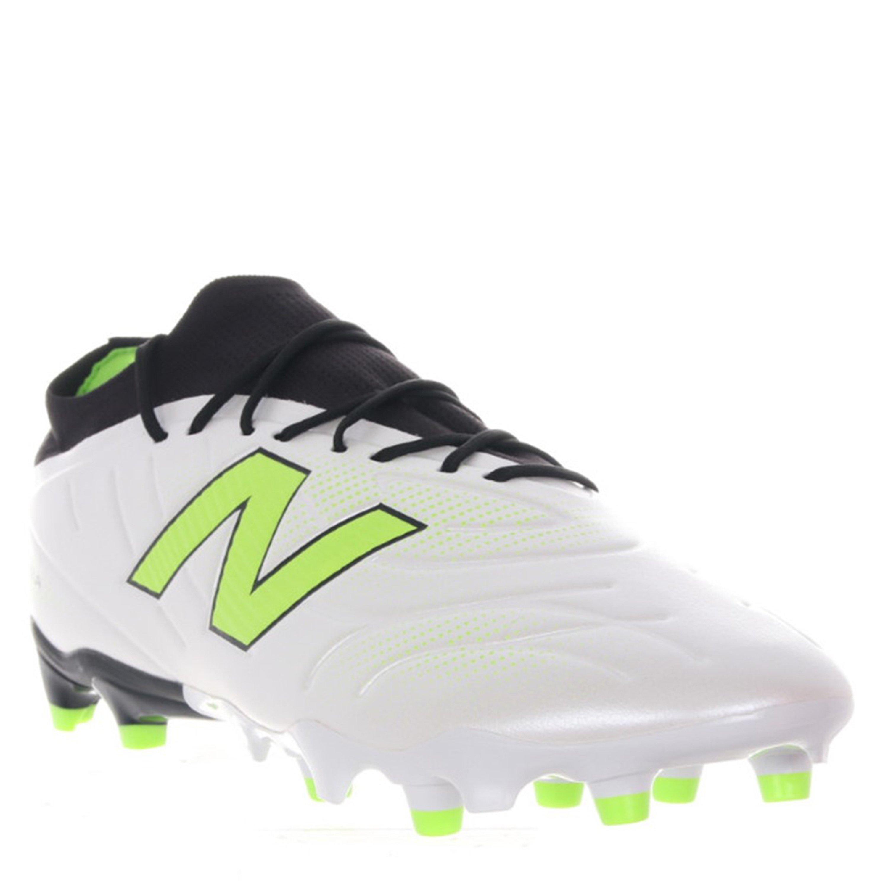 White/Green - New Balance - Tekela Academy Mens Firm Ground Football Boots - 4