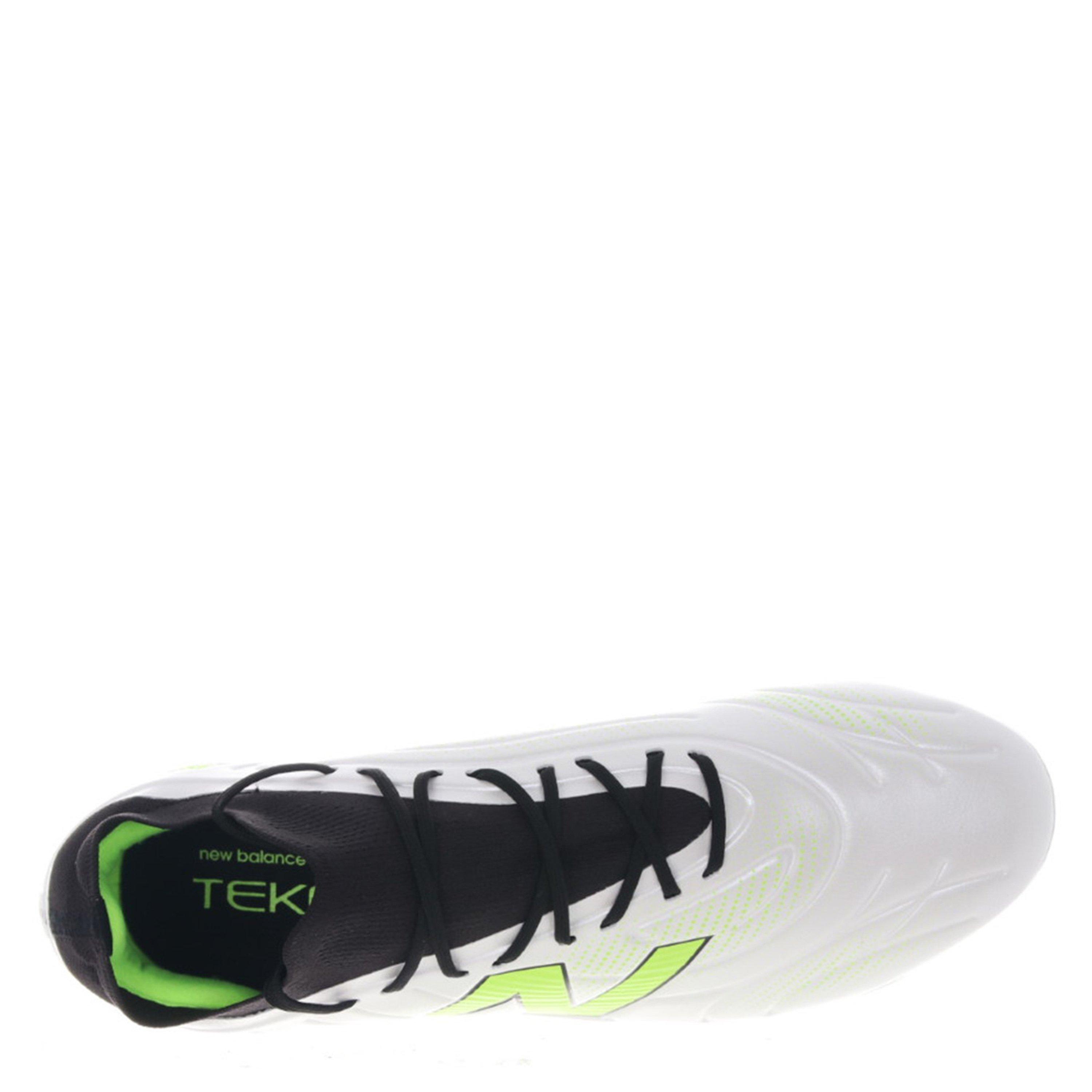 White/Green - New Balance - Tekela Academy Mens Firm Ground Football Boots - 6