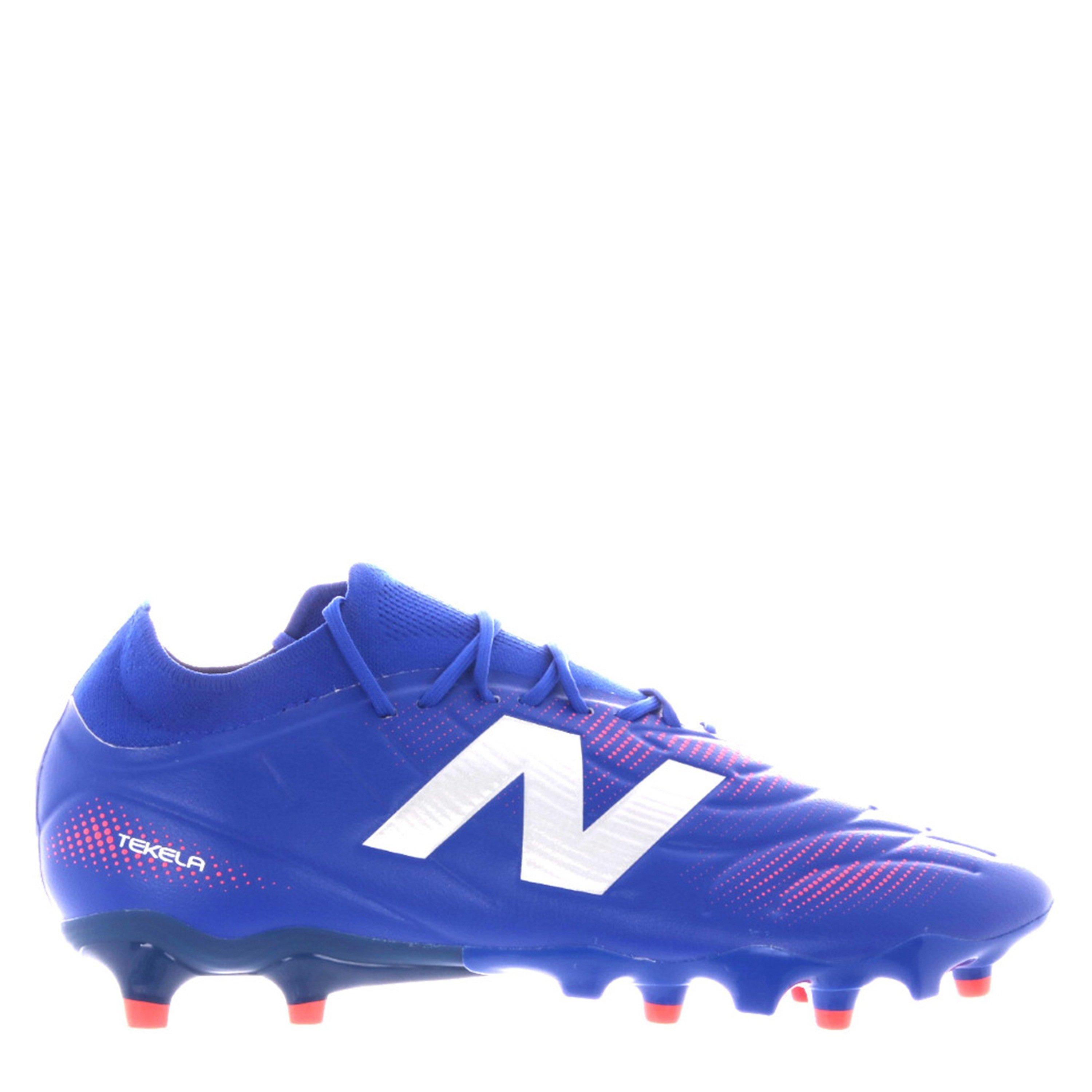 Blue/Red - New Balance - Tekela Academy Mens Firm Ground Football Boots - 1