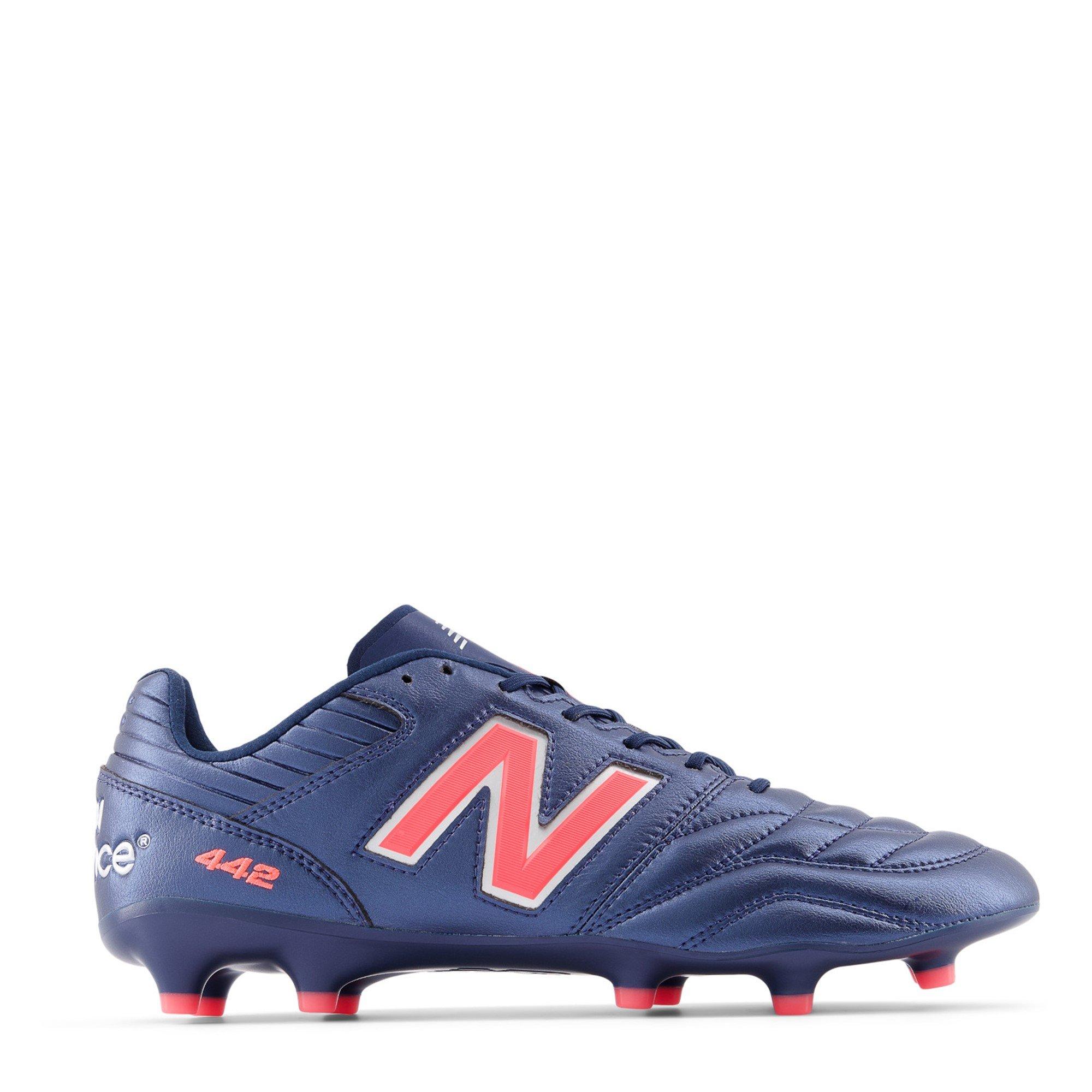 Navy/Red - New Balance - 442 Academy Mens Firm Ground Football Boots - 1