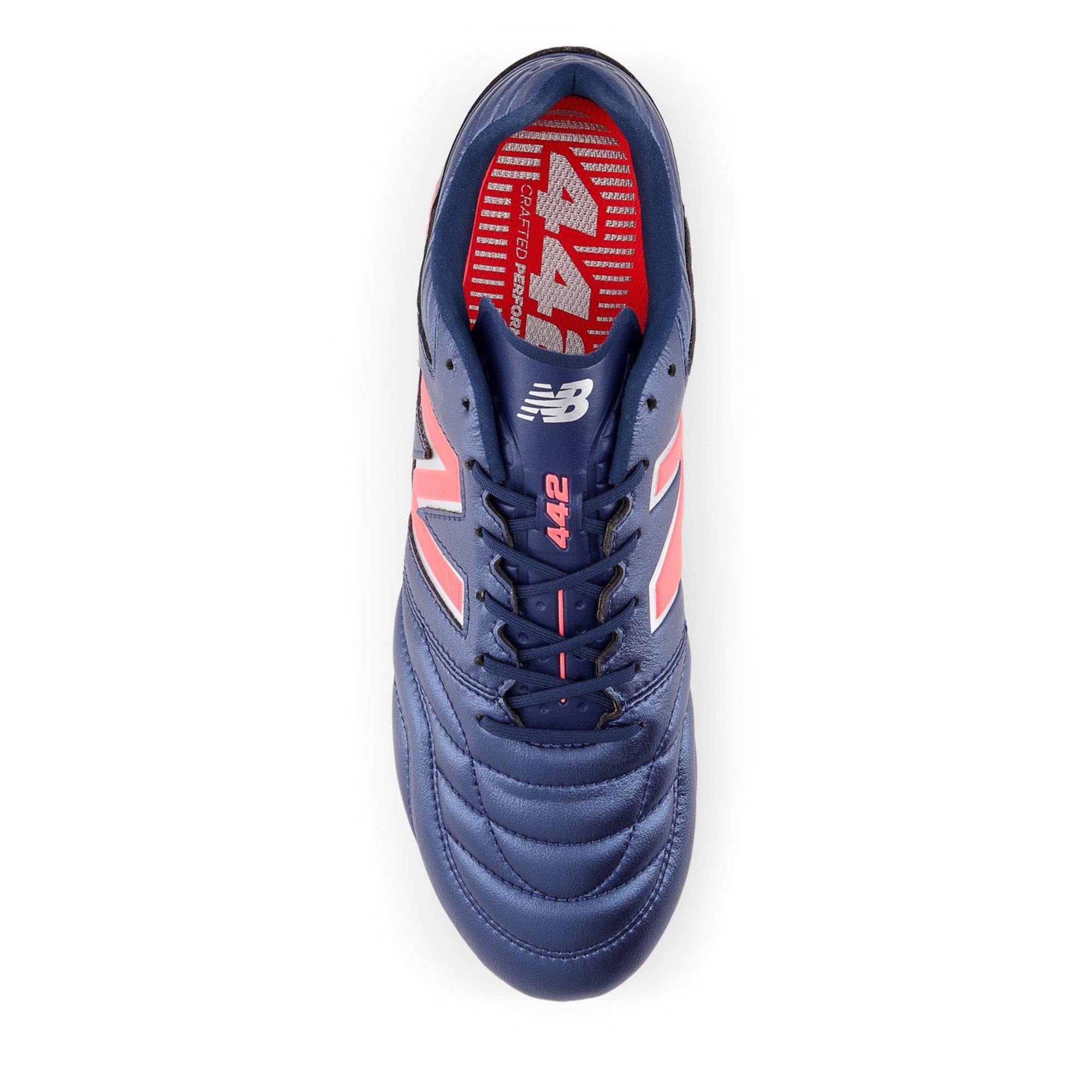 Marine/Rood - New Balance - 442 Academy Mens Firm Ground Football Boots - 3