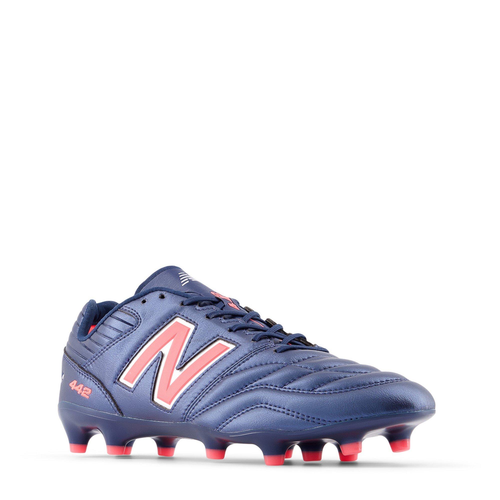 Marine/Rood - New Balance - 442 Academy Mens Firm Ground Football Boots - 4