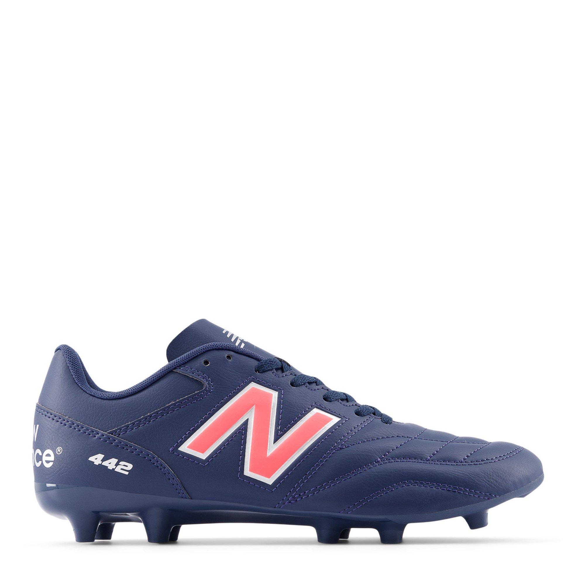Navy/Red - New Balance - 442 Academy Mens Firm Ground Football Boots - 1