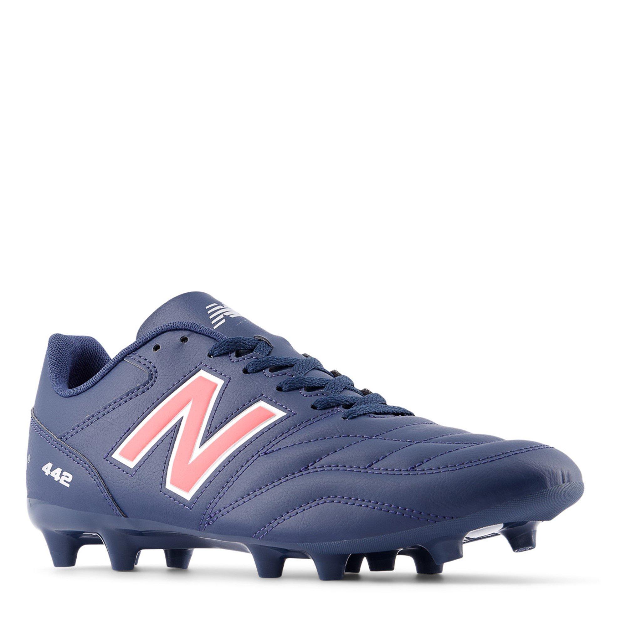Navy/Red - New Balance - 442 Academy Mens Firm Ground Football Boots - 4