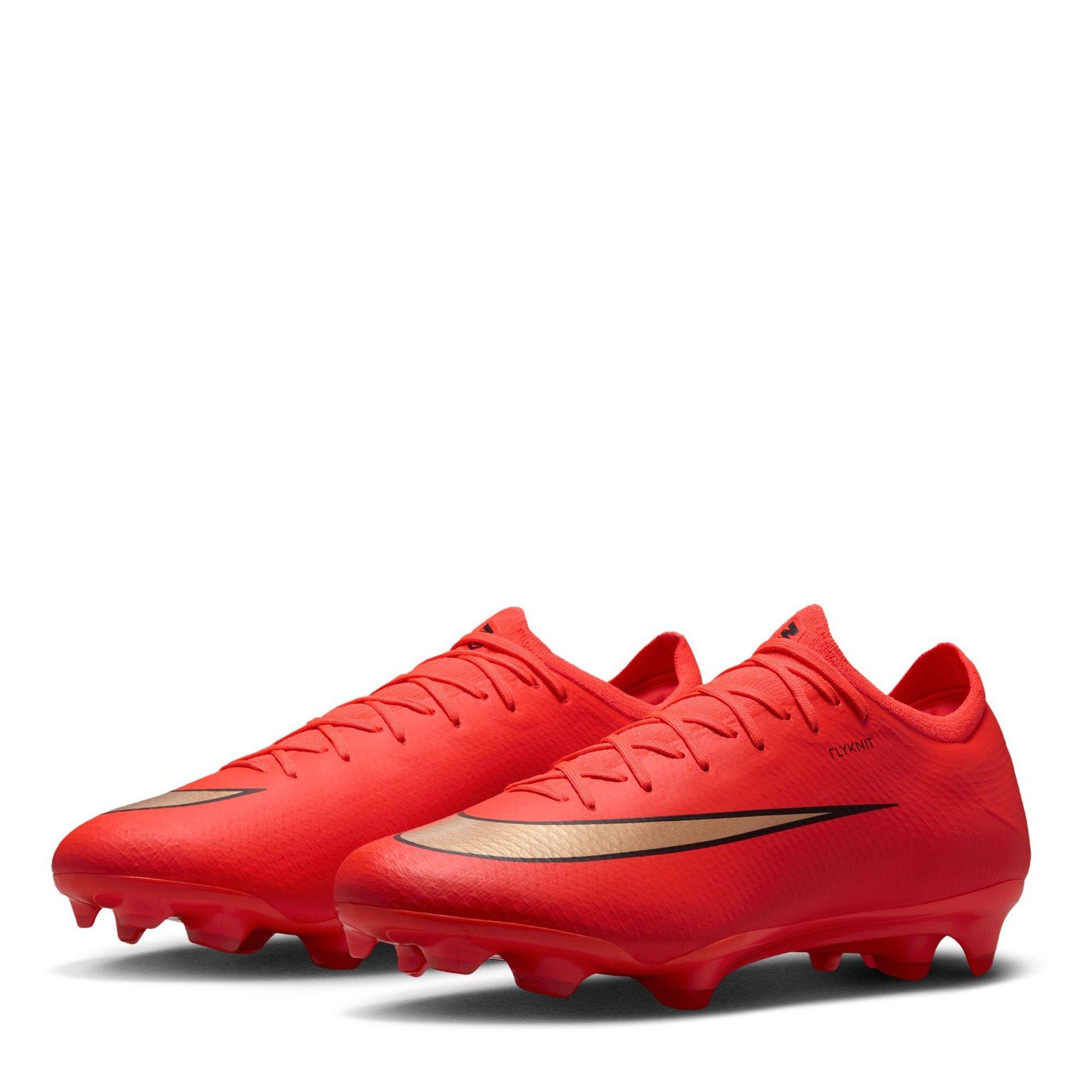 Red/Gold - Nike - Nike Air Zoom Mercurial Vapor Pro Adults Firm Ground Football Boots - 5